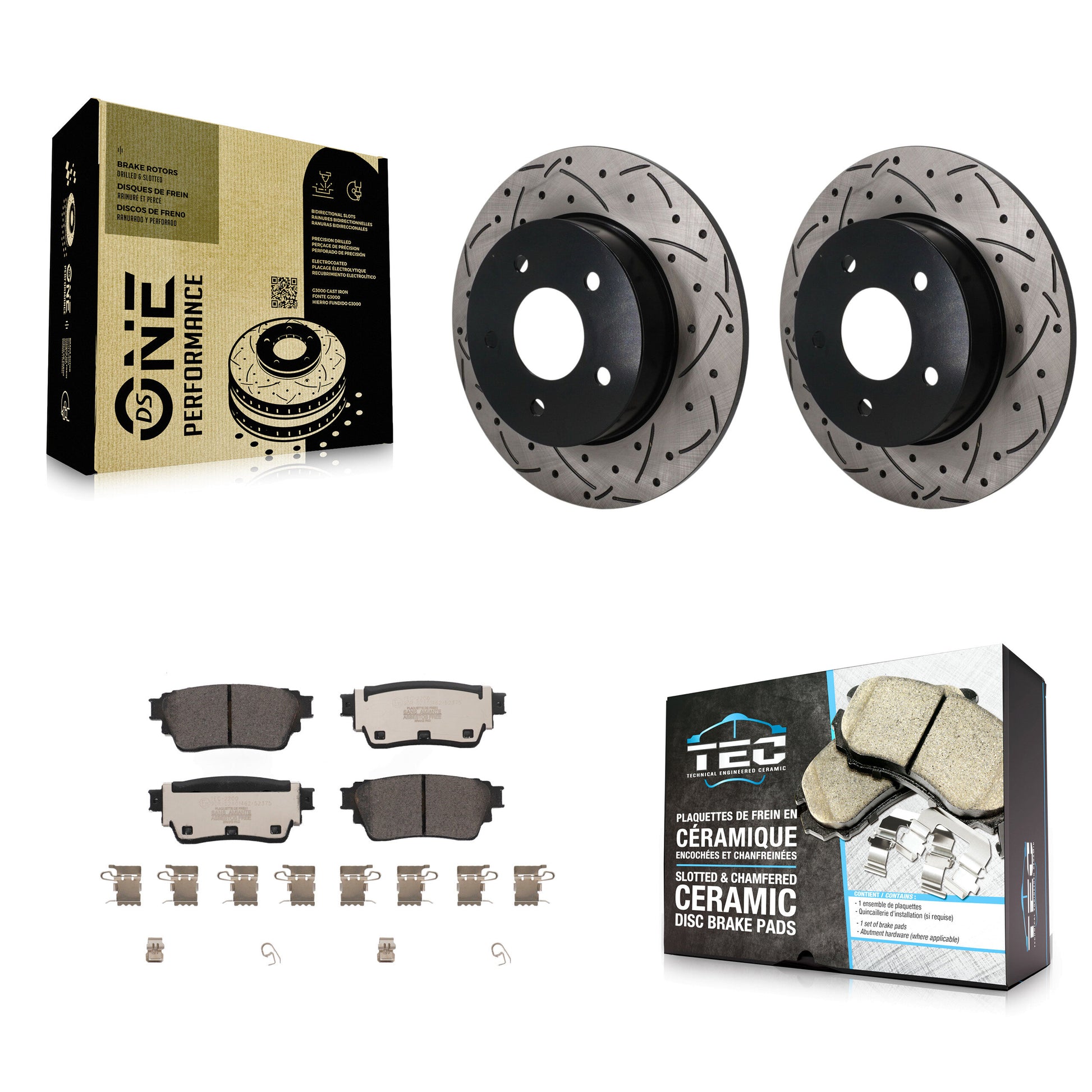 Transit Auto KDT-102023 Disc Brake Kit for 2019-2023 Nissan Altima, Nissan Kicks - Rear