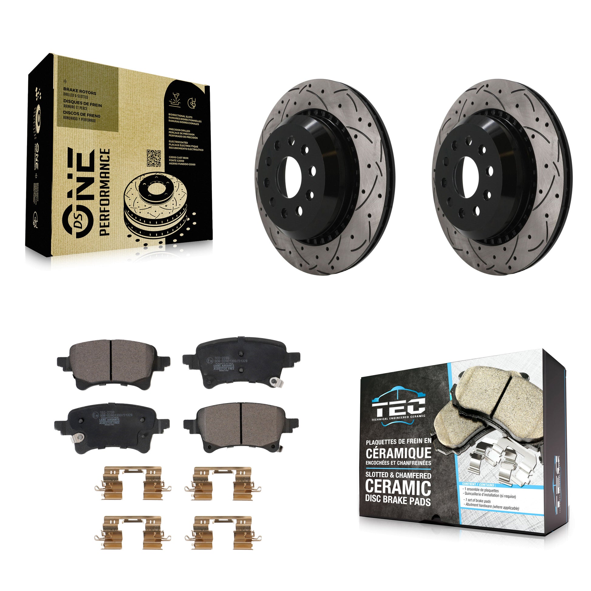 Transit Auto KDT-102024 Disc Brake Kit for 2020-2023 Jeep Wrangler, Jeep Gladiator - Rear