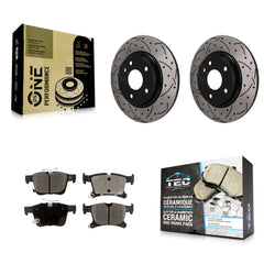 Transit Auto KDT-102025 Disc Brake Kit for 2017-2024 Chrysler Pacifica, Chrysler Grand Caravan, Chrysler Voyager - Rear