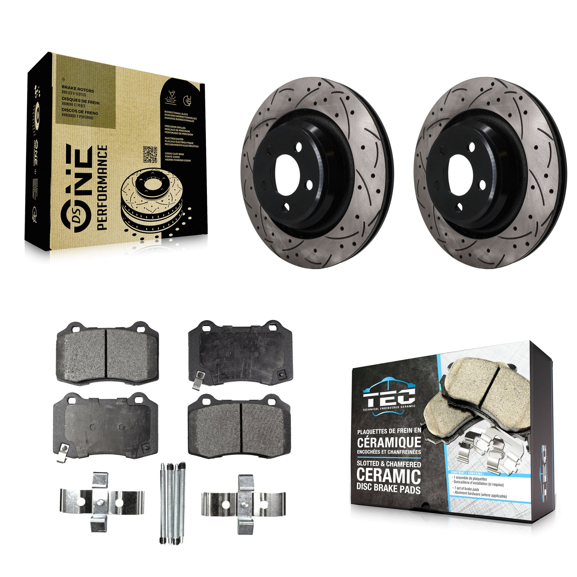 Transit Auto KDT-102030 Disc Brake Kit for 2005-2023 Dodge Challenger, Dodge Charger and More - Rear