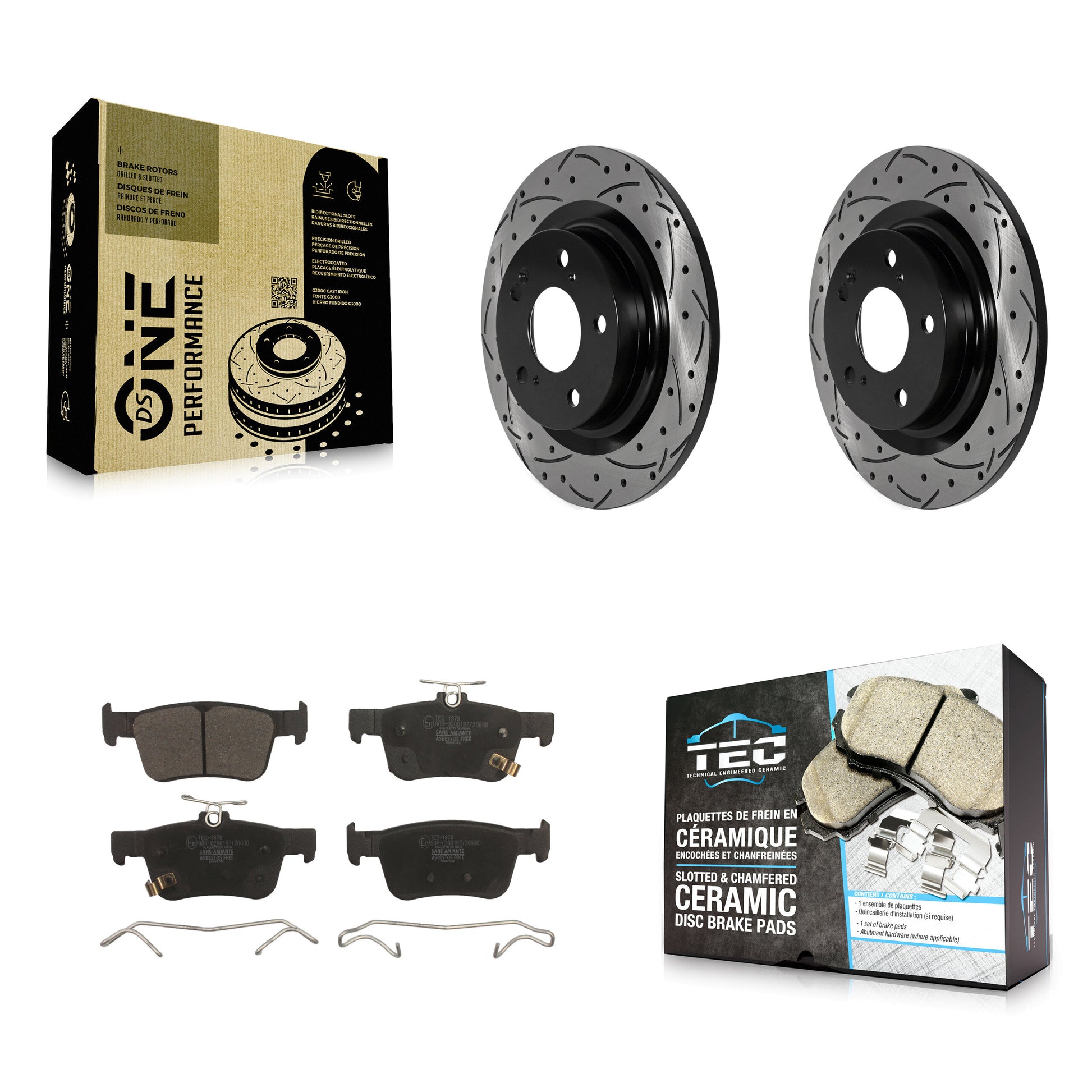 Transit Auto KDT-102033 Disc Brake Kit for 2024 Acura Integra - Rear