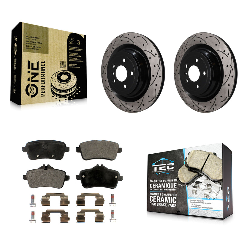 Transit Auto KDT-102035 Disc Brake Kit for 2013-2019 Mercedes-Benz GLS350d, Mercedes-Benz GLS450 and More - Rear