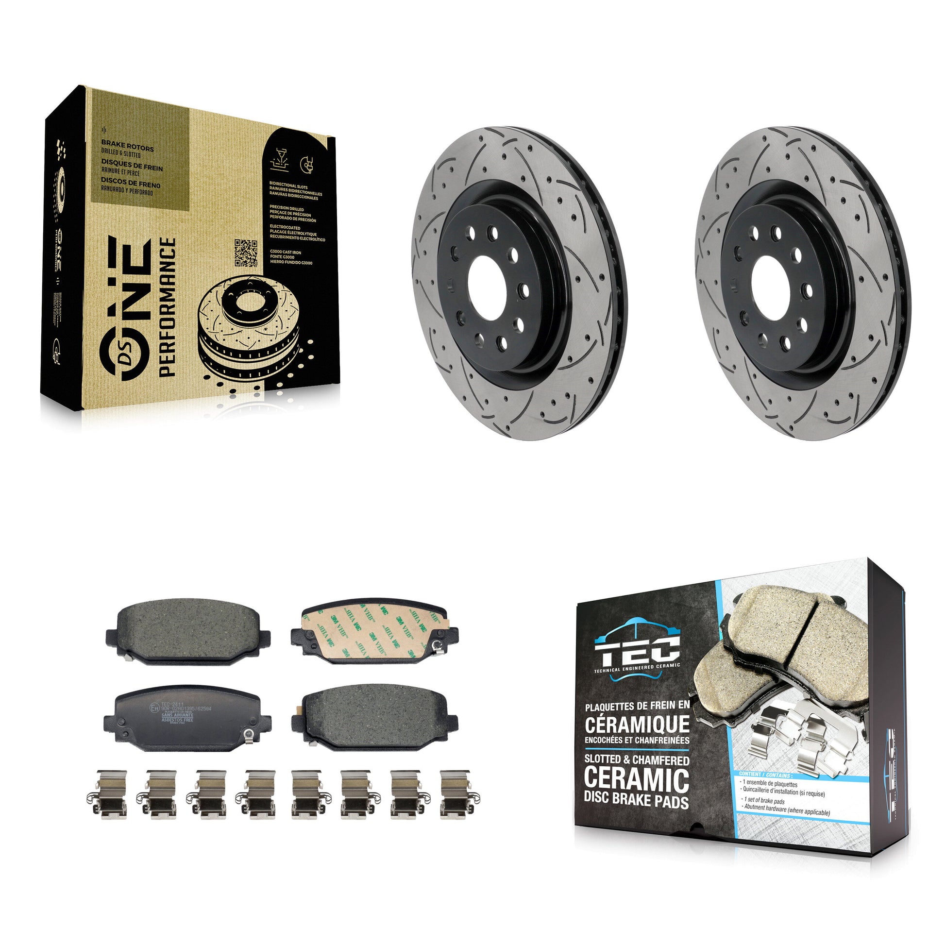 Transit Auto KDT-102040 Disc Brake Kit for 2021-2023 Jeep Grand Cherokee, Jeep Grand Cherokee L - Rear