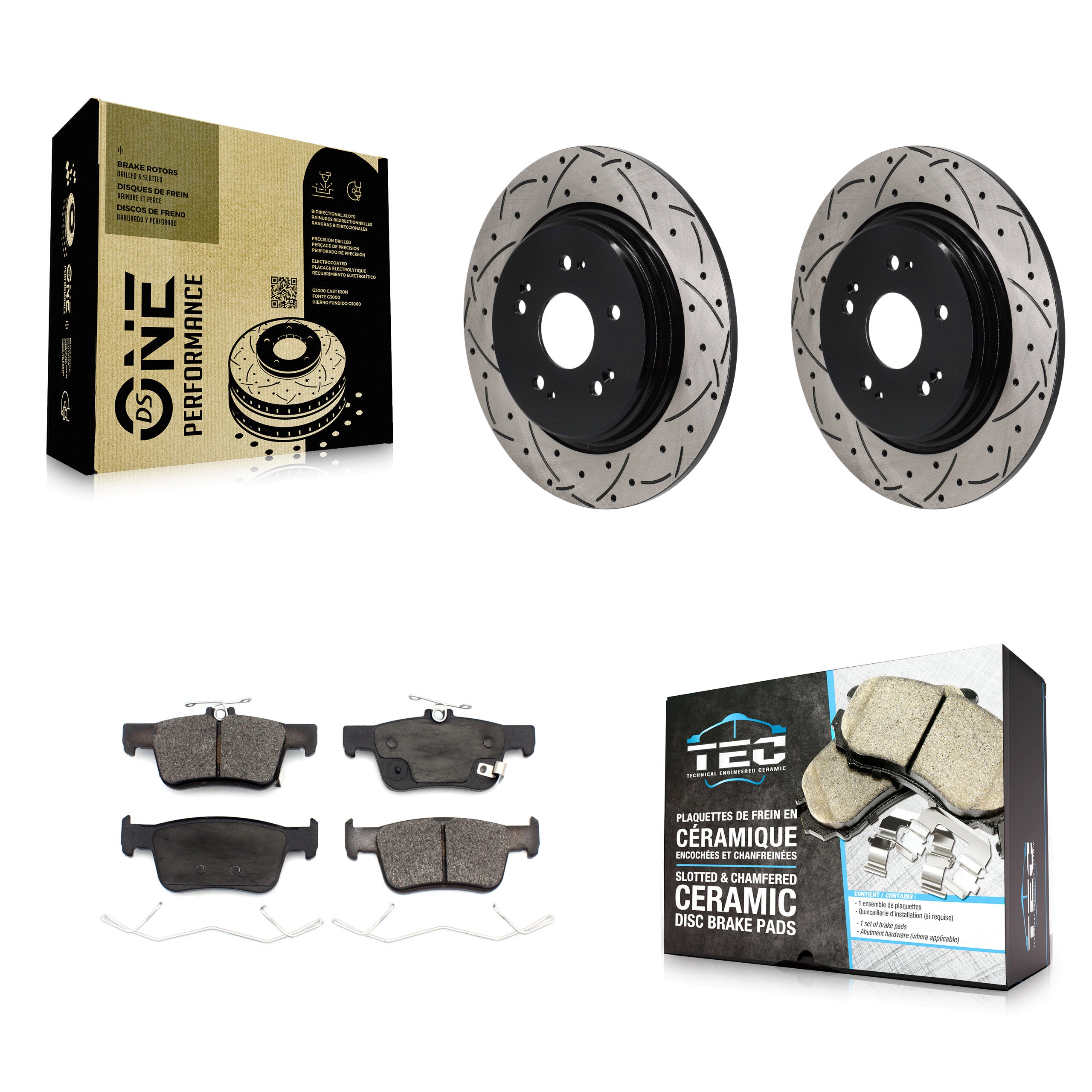 Transit Auto KDT-102041 Disc Brake Kit for 2022-2024 Acura RDX - Rear