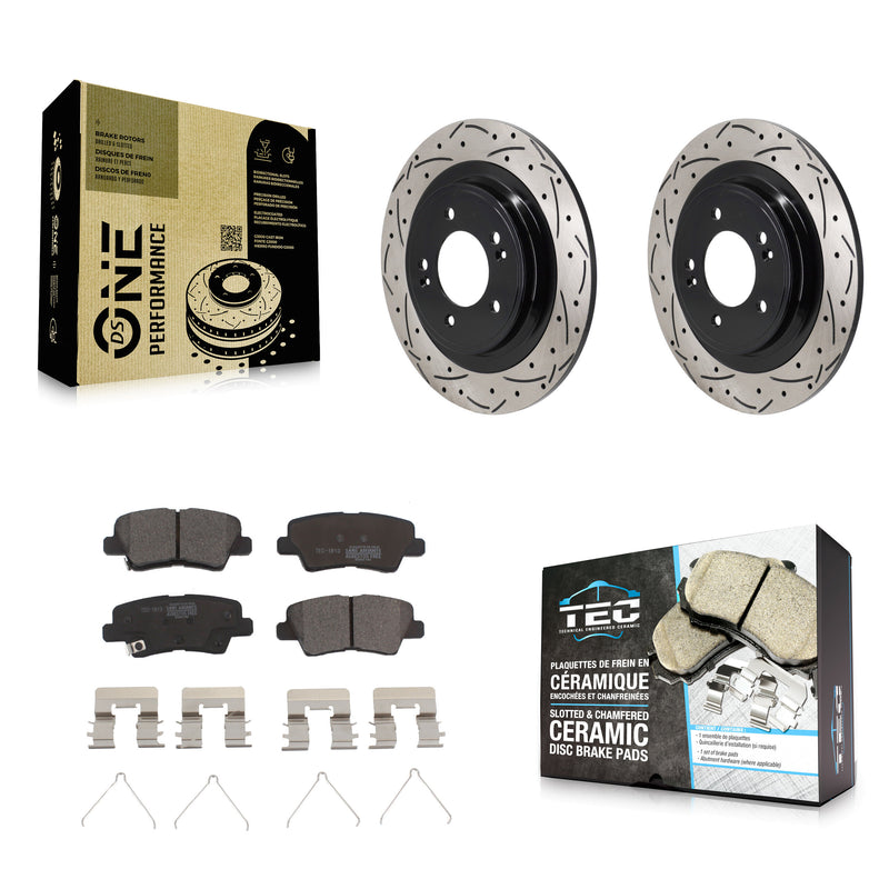 Transit Auto KDT-102042 Disc Brake Kit for 2024 Hyundai Kona Electric - Rear