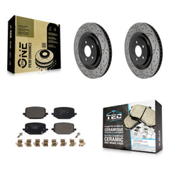 Transit Auto KDT-102046 Disc Brake Kit for 2020-2024 Ford Explorer, Ford Police Interceptor Utility, Lincoln Aviator - Rear