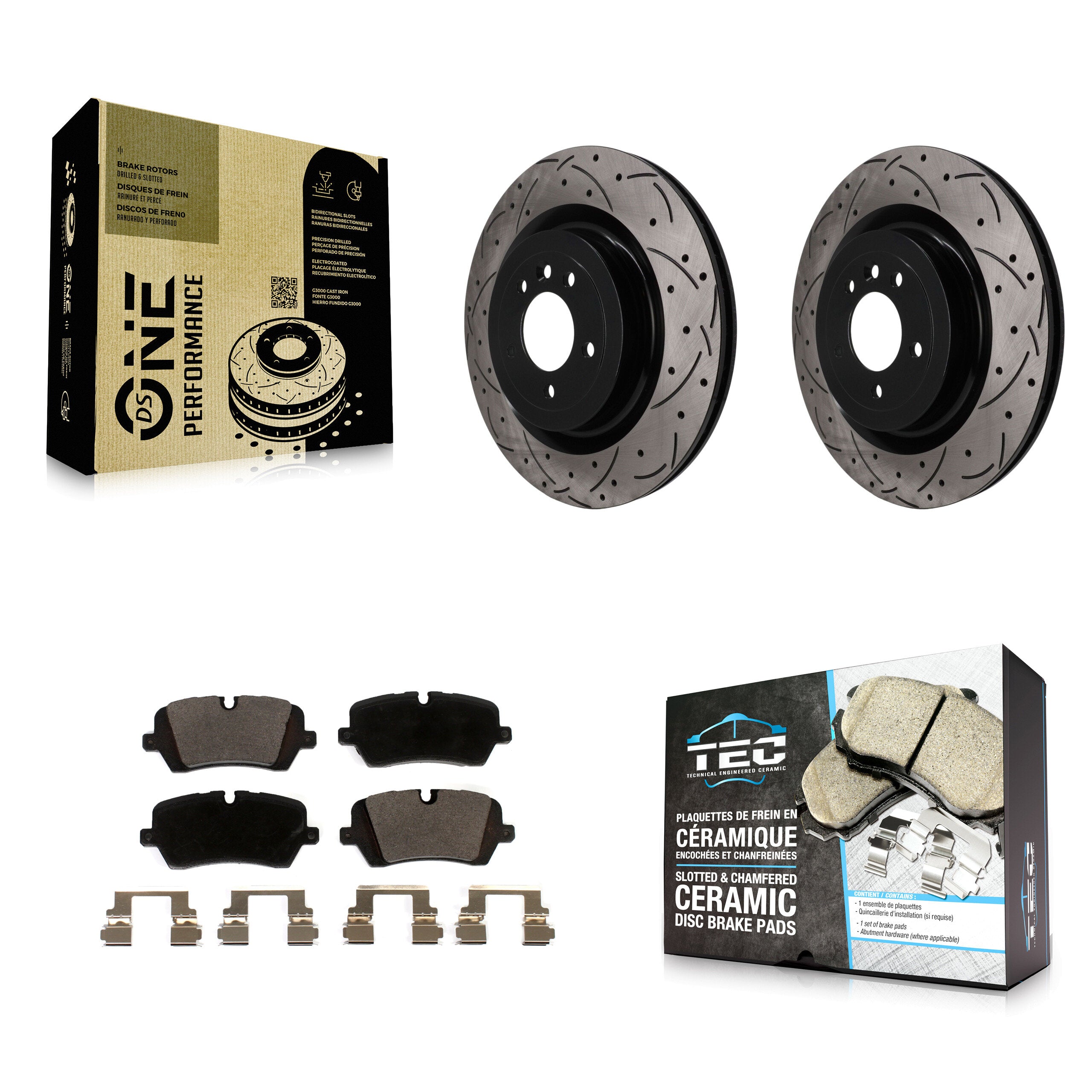 Transit Auto KDT-102051 Disc Brake Kit for 2013-2024 Land Rover Defender 110, Land Rover Defender 90 and More - Rear