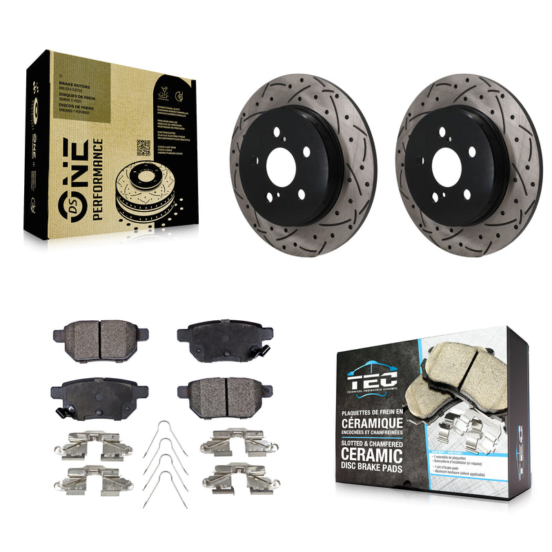 Transit Auto KDT-102054 Disc Brake Kit for 2019 Toyota Corolla - Rear