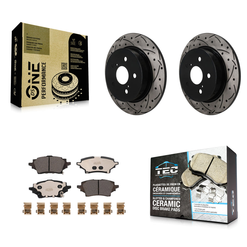 Transit Auto KDT-102055 Disc Brake Kit for 2019-2021 Toyota C-HR - Rear