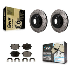 Transit Auto KDT-102057 Disc Brake Kit for 2011-2018 BMW Alpina B6 xDrive Gran Coupe, BMW 640i xDrive and More - Rear