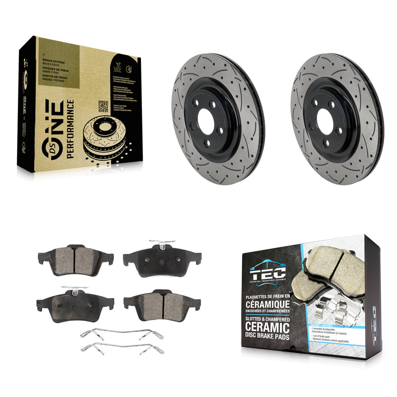 Transit Auto KDT-102060 Disc Brake Kit for 2016 Jaguar XJ - Rear