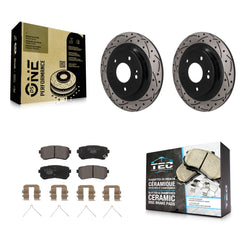 Transit Auto KDT-102065 Disc Brake Kit for 2018-2024 Hyundai Kona, Kia Seltos - Rear