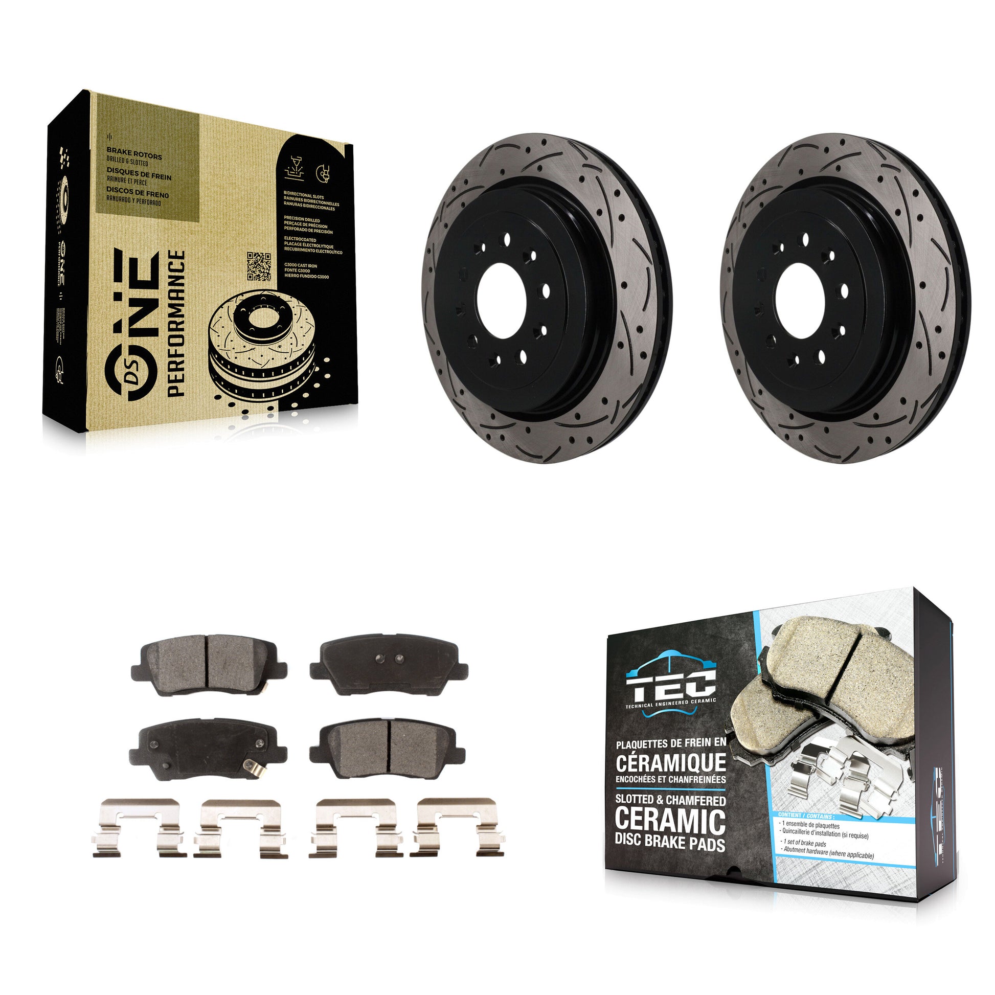 Transit Auto KDT-102073 Disc Brake Kit for 2013-2019 Cadillac ATS - Rear