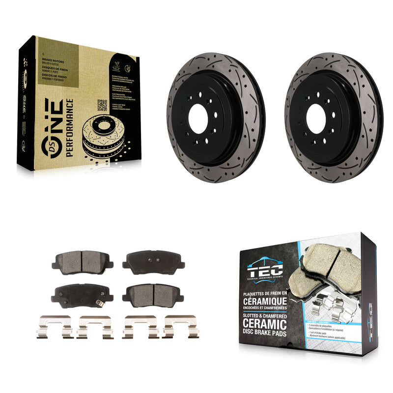 Transit Auto KDT-102073 Disc Brake Kit for 2013-2019 Cadillac ATS - Rear