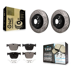 Transit Auto KDT-102078 Disc Brake Kit for 2009-2016 BMW ActiveHybrid 7, BMW Alpina B7 and More - Rear