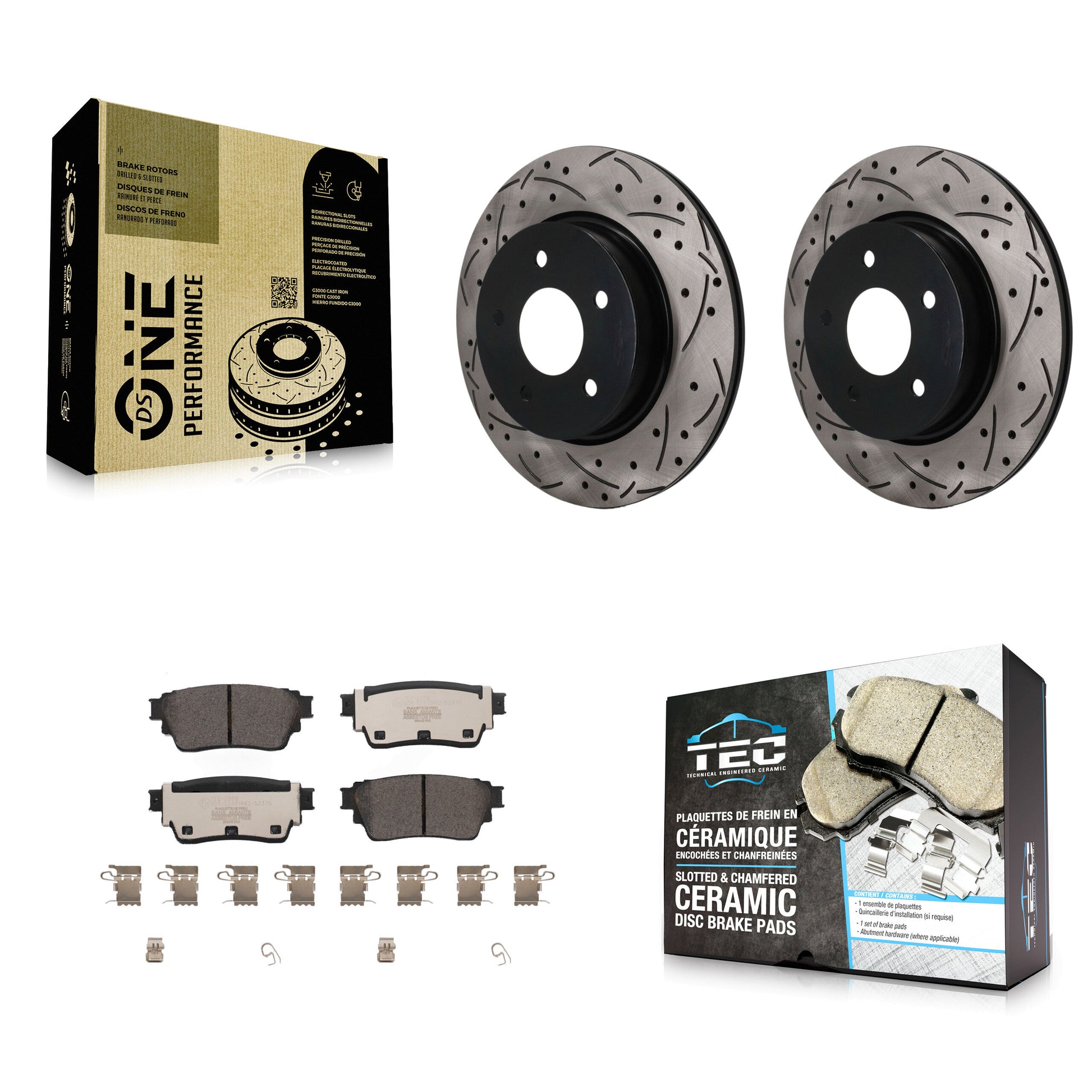 Transit Auto KDT-102082 Disc Brake Kit for 2021-2023 Nissan Rogue - Rear
