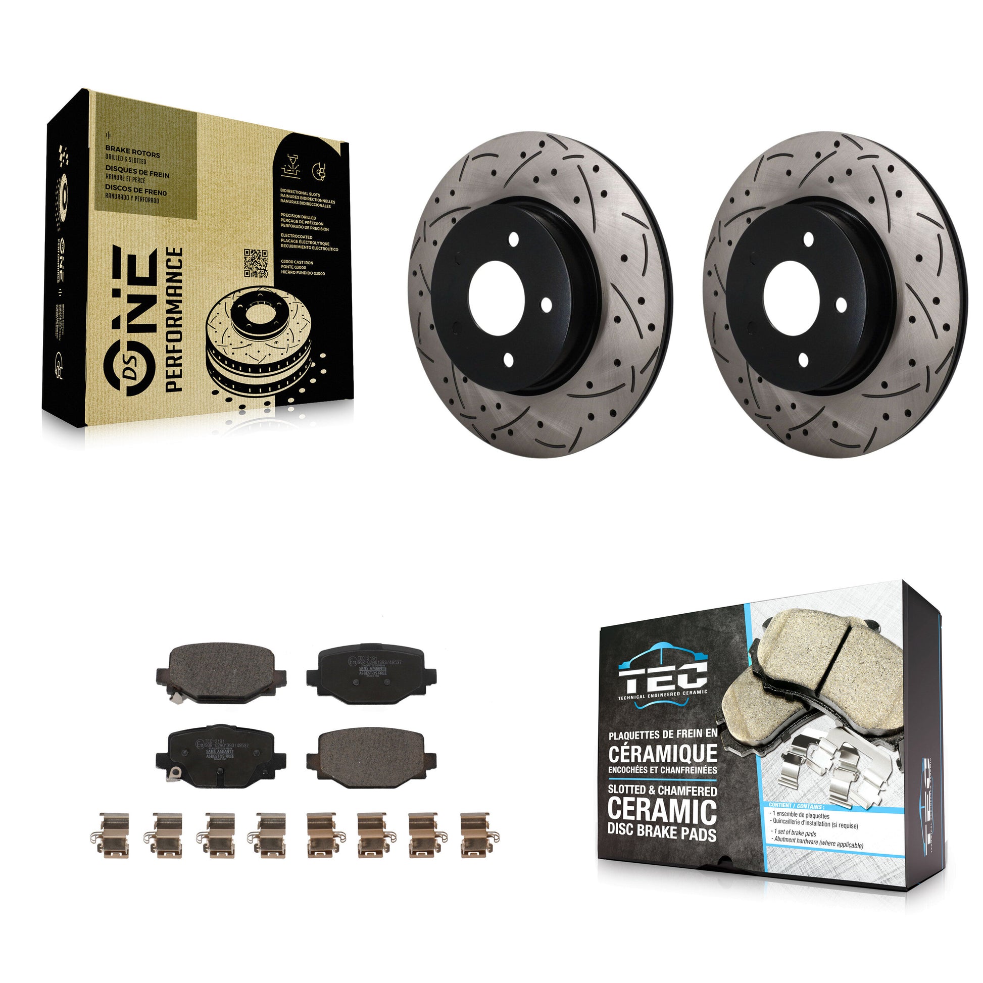 Transit Auto KDT-102085 Disc Brake Kit for 2019-2024 INFINITI QX55, INFINITI QX50 - Rear
