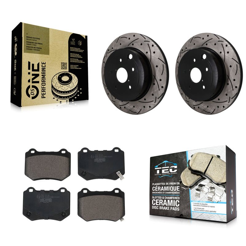 Transit Auto KDT-102088 Disc Brake Kit for 2018-2021 Subaru WRX STI - Rear