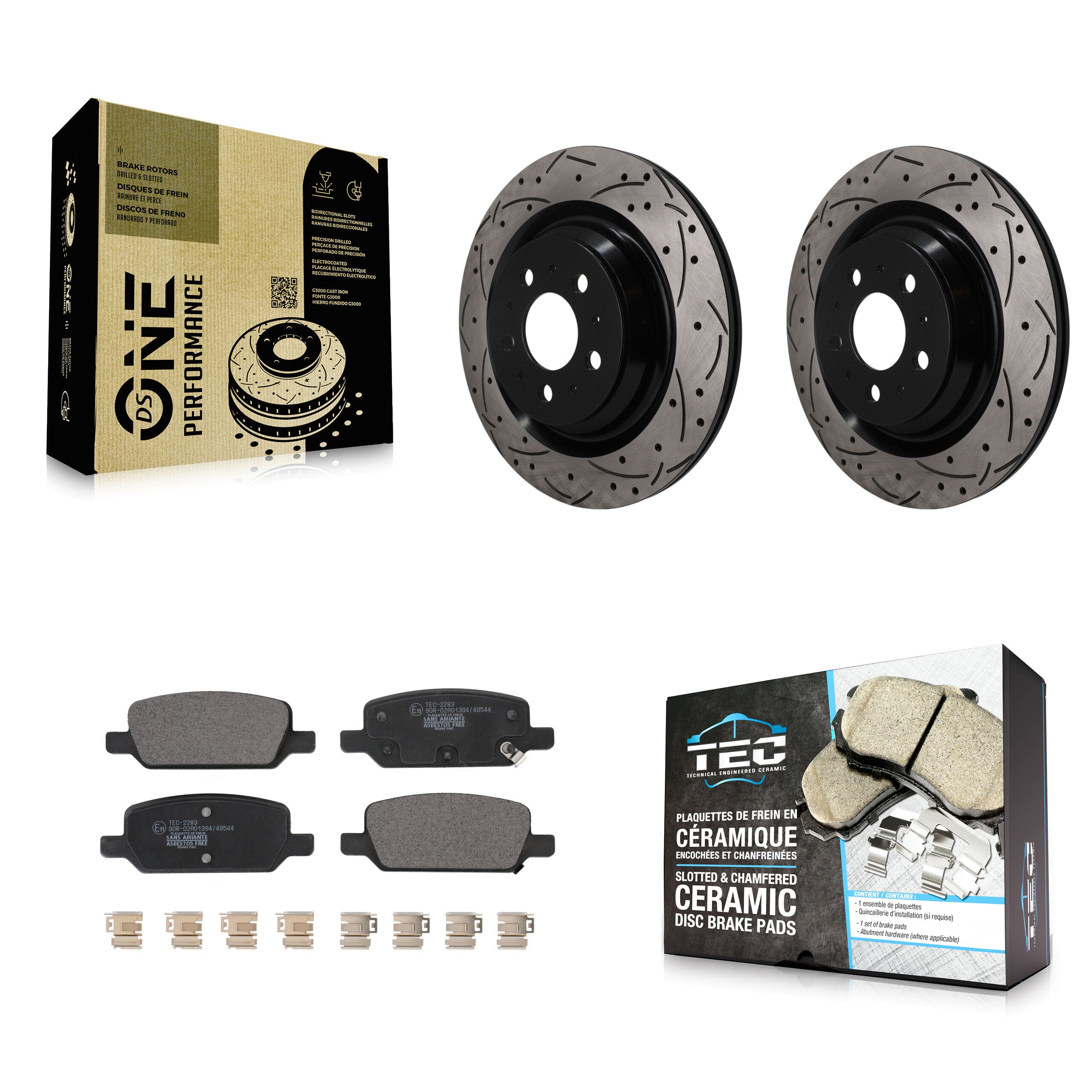 Transit Auto KDT-102089 Disc Brake Kit for 2017-2022 Tesla 3 - Rear