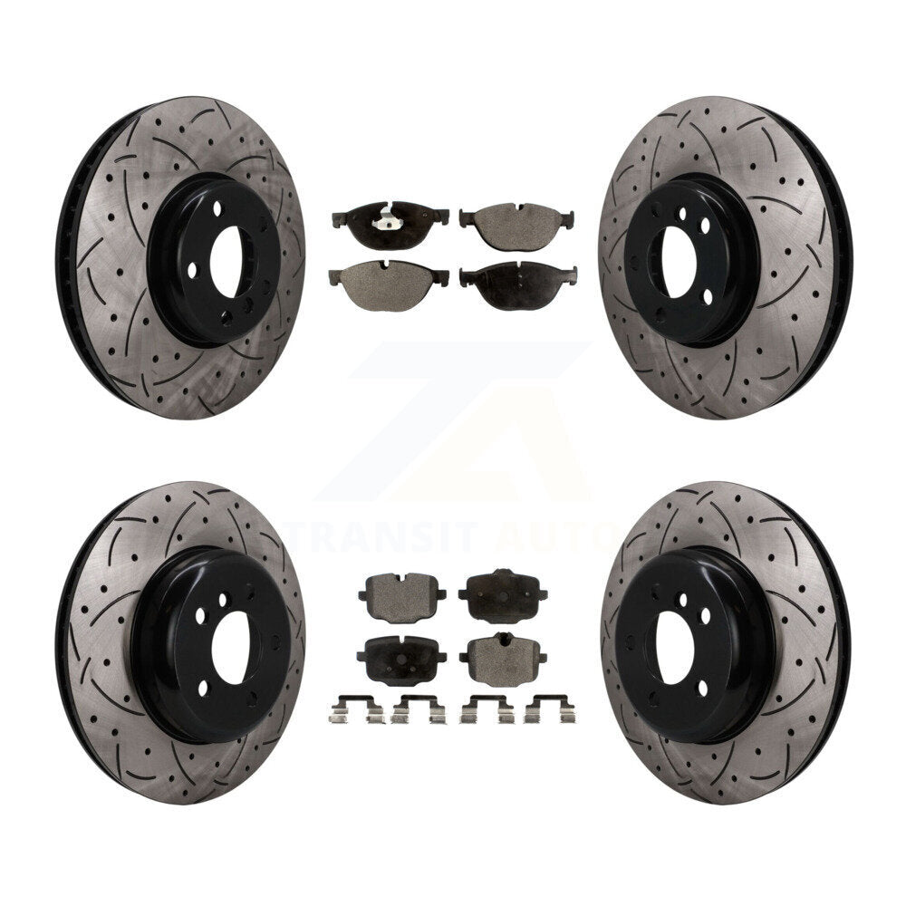 Transit Auto KDT-102095 Disc Brake Kit for 2011-2018 BMW 650i Gran Coupe, BMW 650i xDrive Gran Coupe and More - Front and Rear