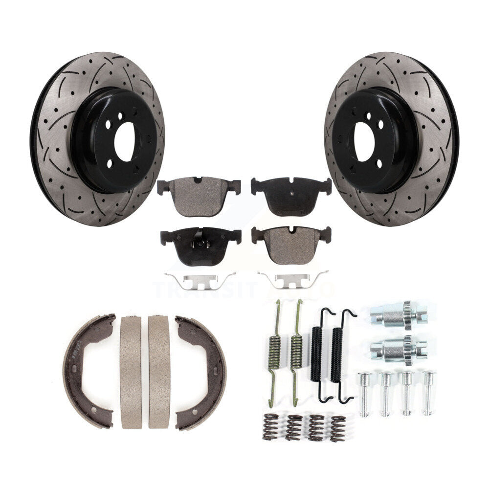 Transit Auto KDT-102114 Disc Brake Kit for 2010-2017 BMW ActiveHybrid 7, BMW 740Li xDrive and More - Rear
