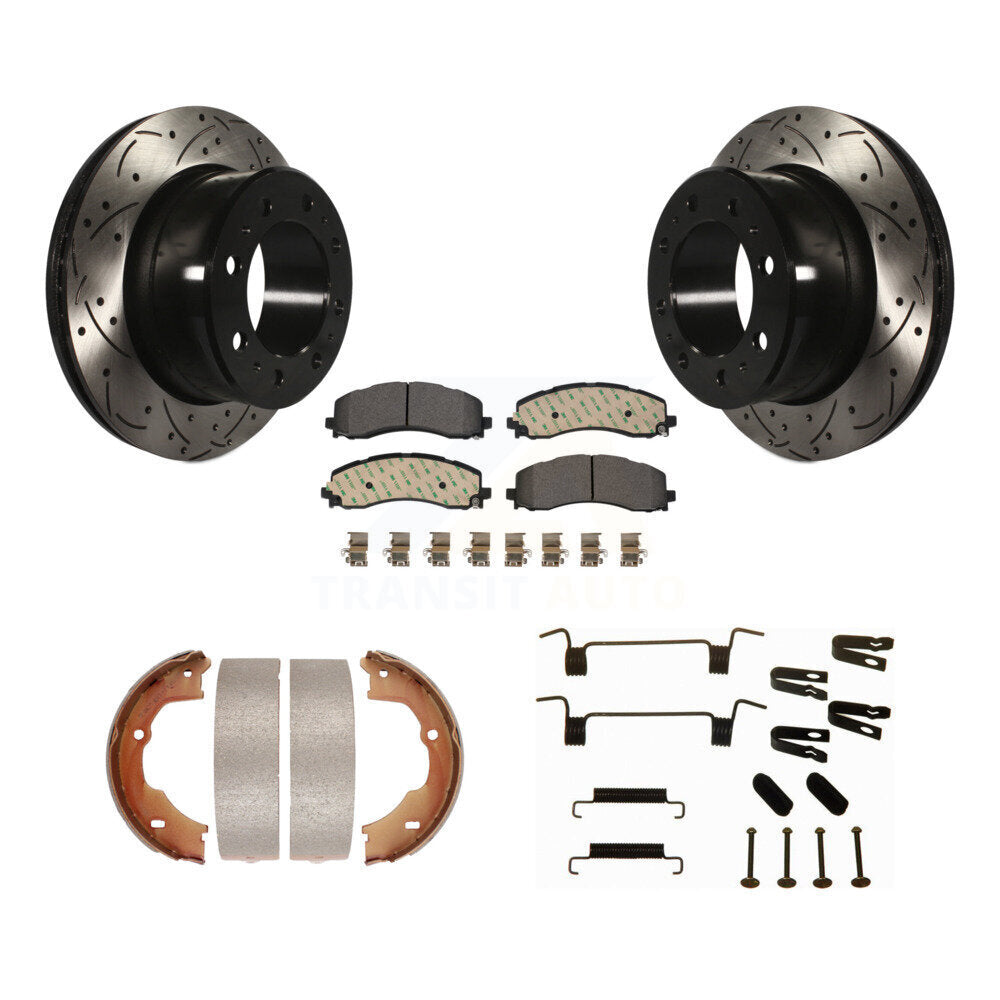 Transit Auto KDT-102132 Disc Brake Kit for 2021 Ram 3500 - Rear