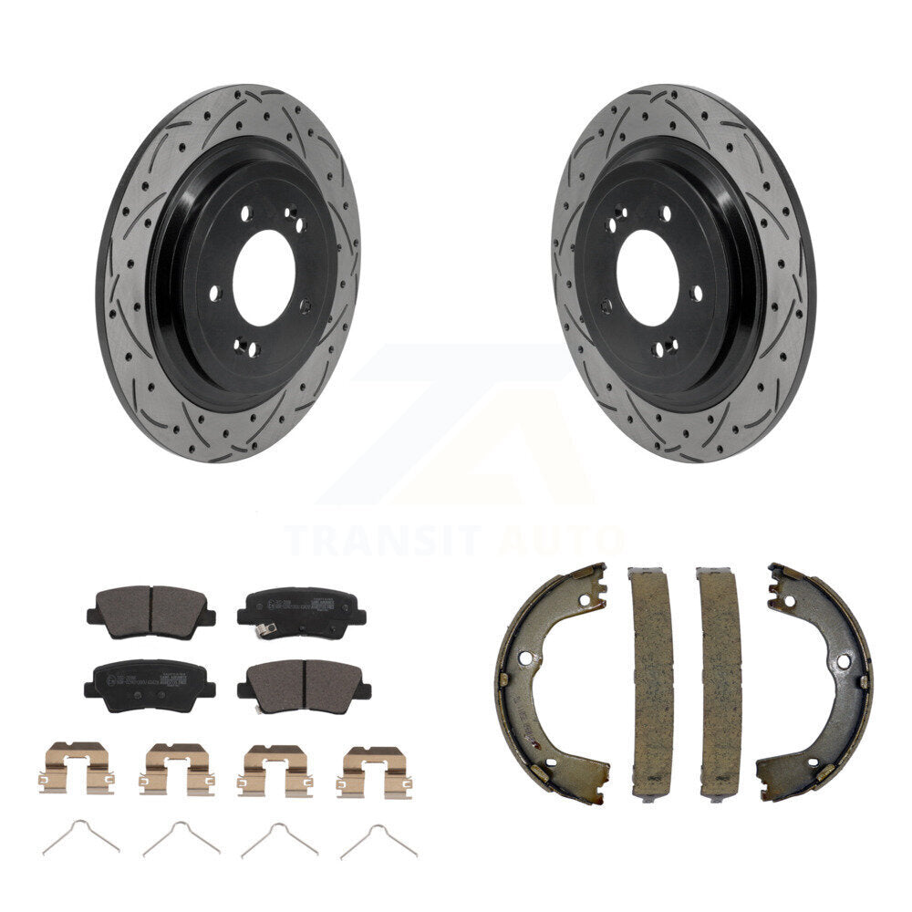 Transit Auto KDT-102142 Disc Brake Kit for 2017-2022 Hyundai Tucson, Kia Sportage - Rear
