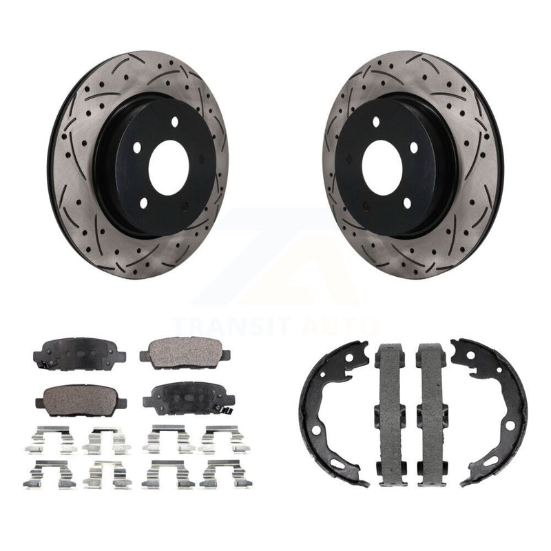 Transit Auto KDT-102148 Disc Brake Kit for 2017-2019 Nissan Rogue Sport, Nissan Qashqai - Rear