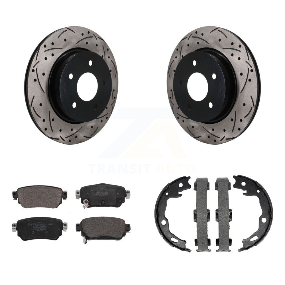 Transit Auto KDT-102149 Disc Brake Kit for 2018-2023 Nissan Rogue Sport, Nissan Qashqai, Nissan Rogue - Rear