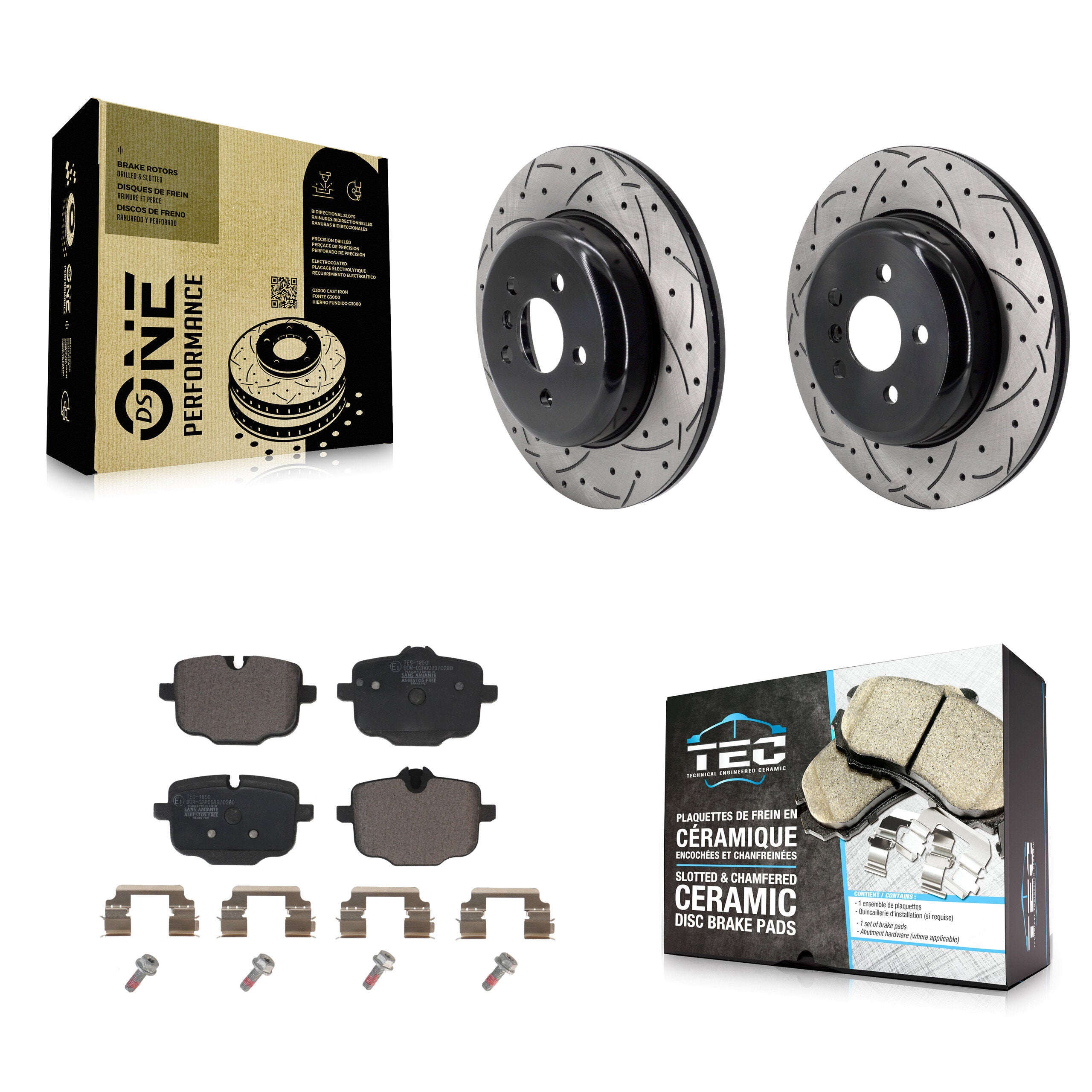 Transit Auto KDT-102156 Disc Brake Kit for 2020-2021 BMW 540i xDrive, BMW 540i - Rear
