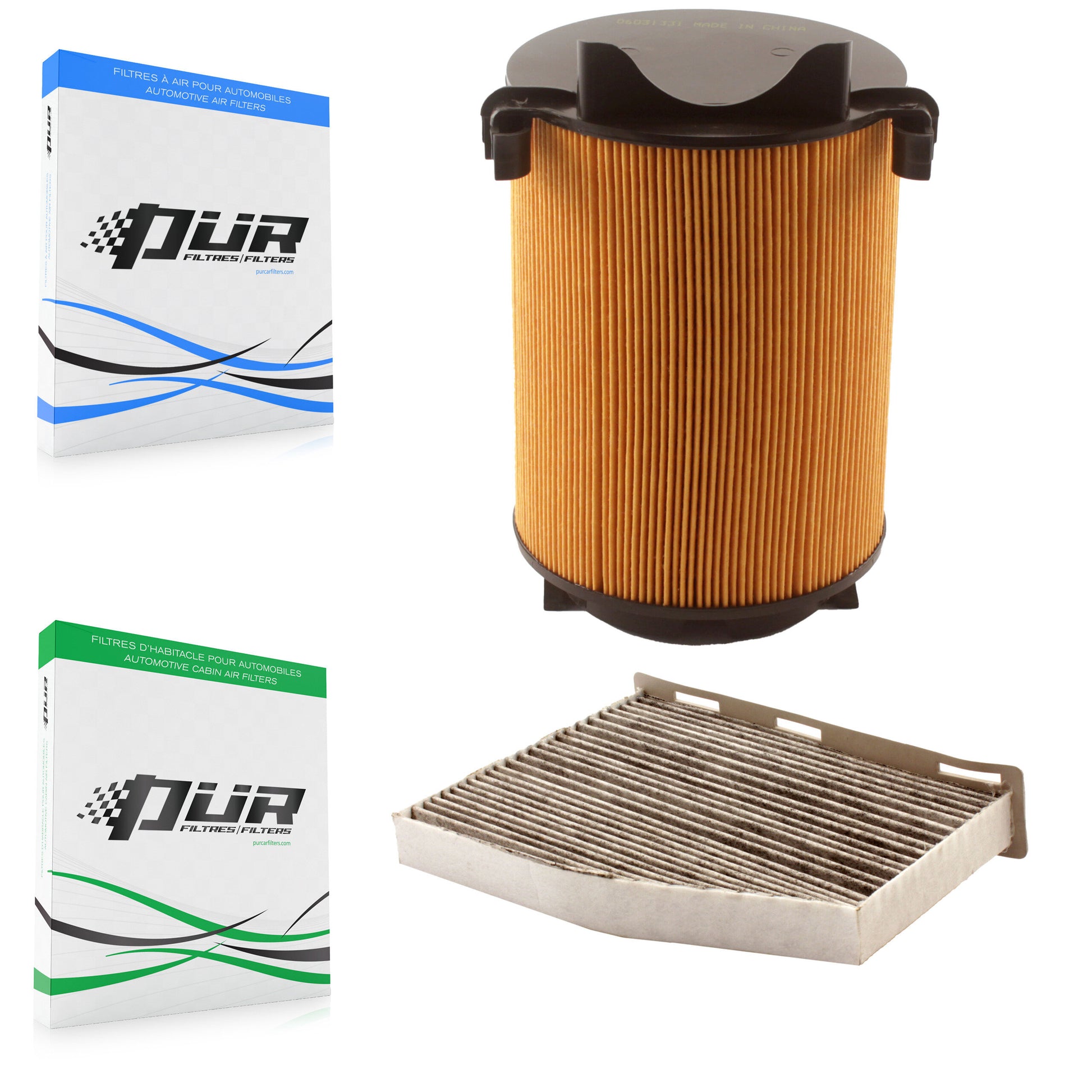 PUR KFL-100091 Air Filter for 2008-2017 Volkswagen Jetta, Audi A3