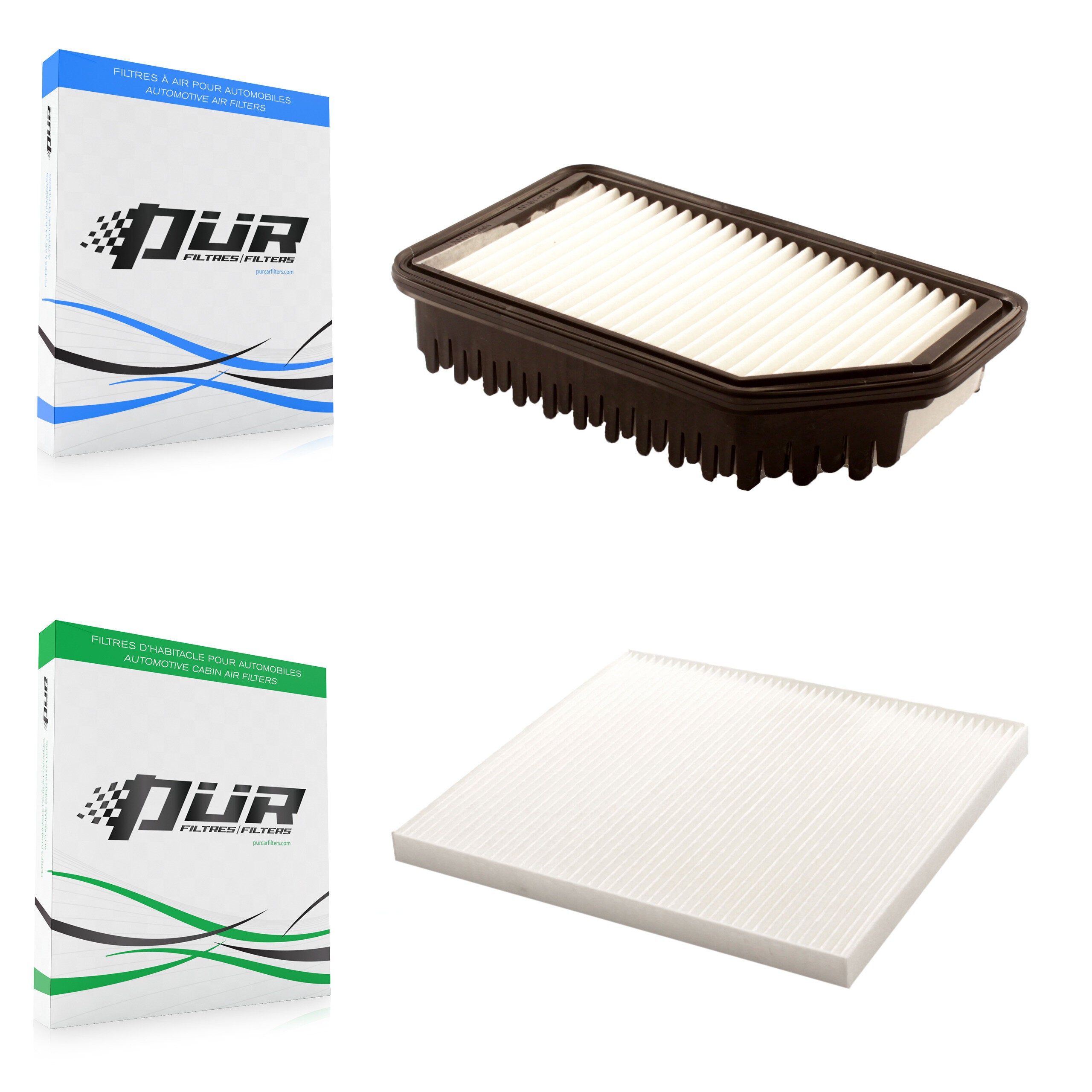 PUR KFL-100133 Air Filter for 2012-2017 Hyundai Accent, Hyundai Veloster, Kia Rio