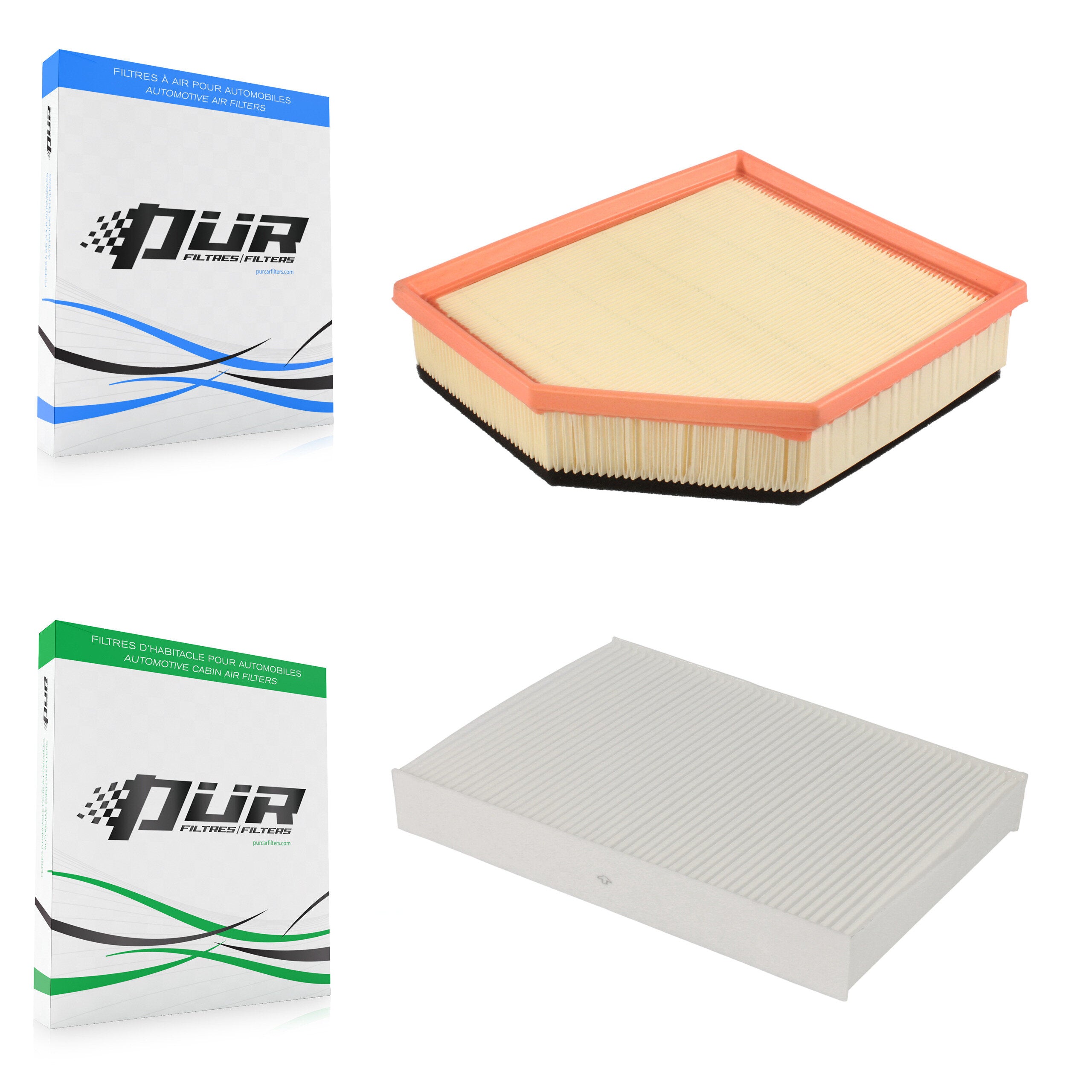 PUR KFL-100310 Air Filter for 2007-2016 Volvo S60, Volvo XC60 and More