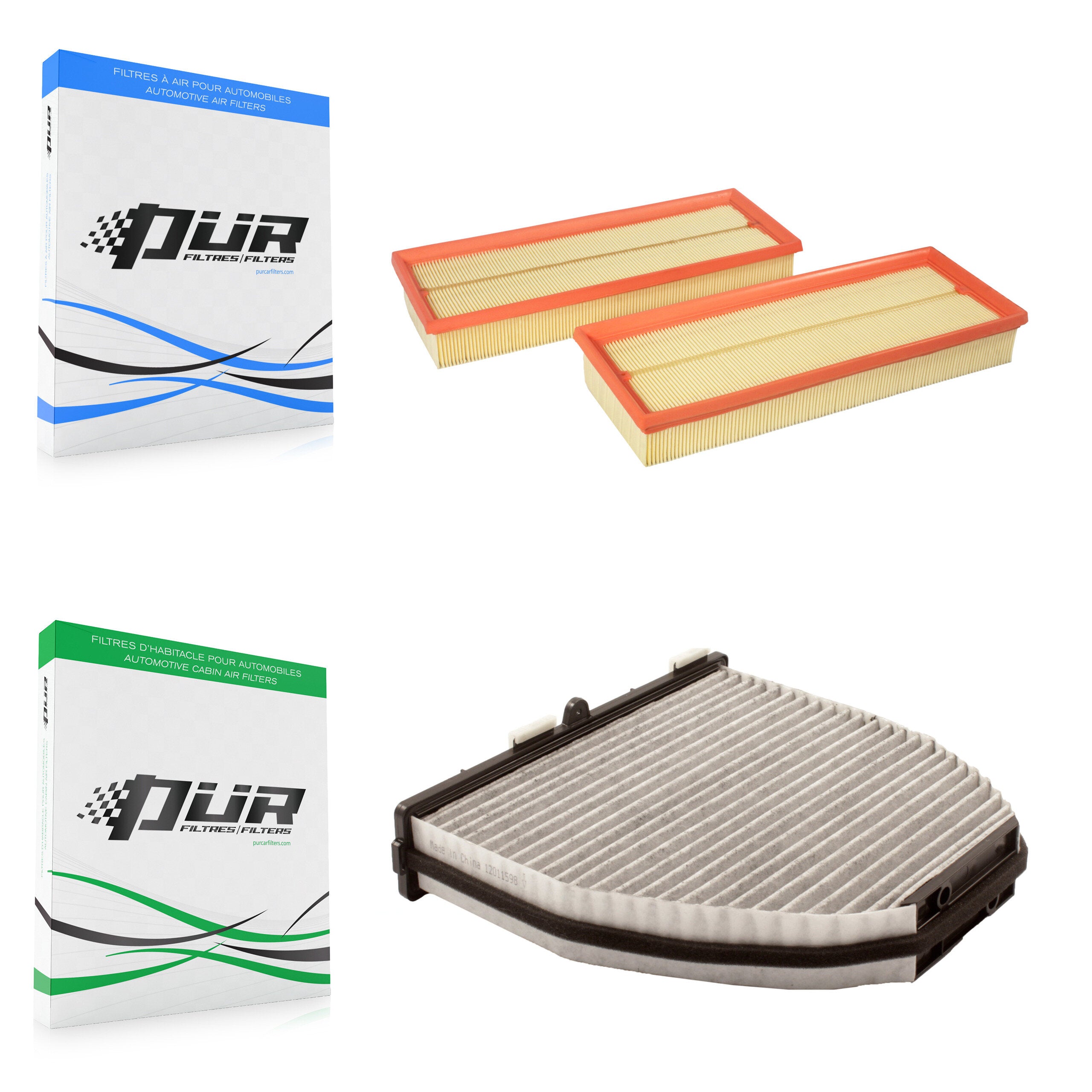 PUR KFL-100313 Air Filter for 2008-2013 Mercedes-Benz C250, Mercedes-Benz E350 and More