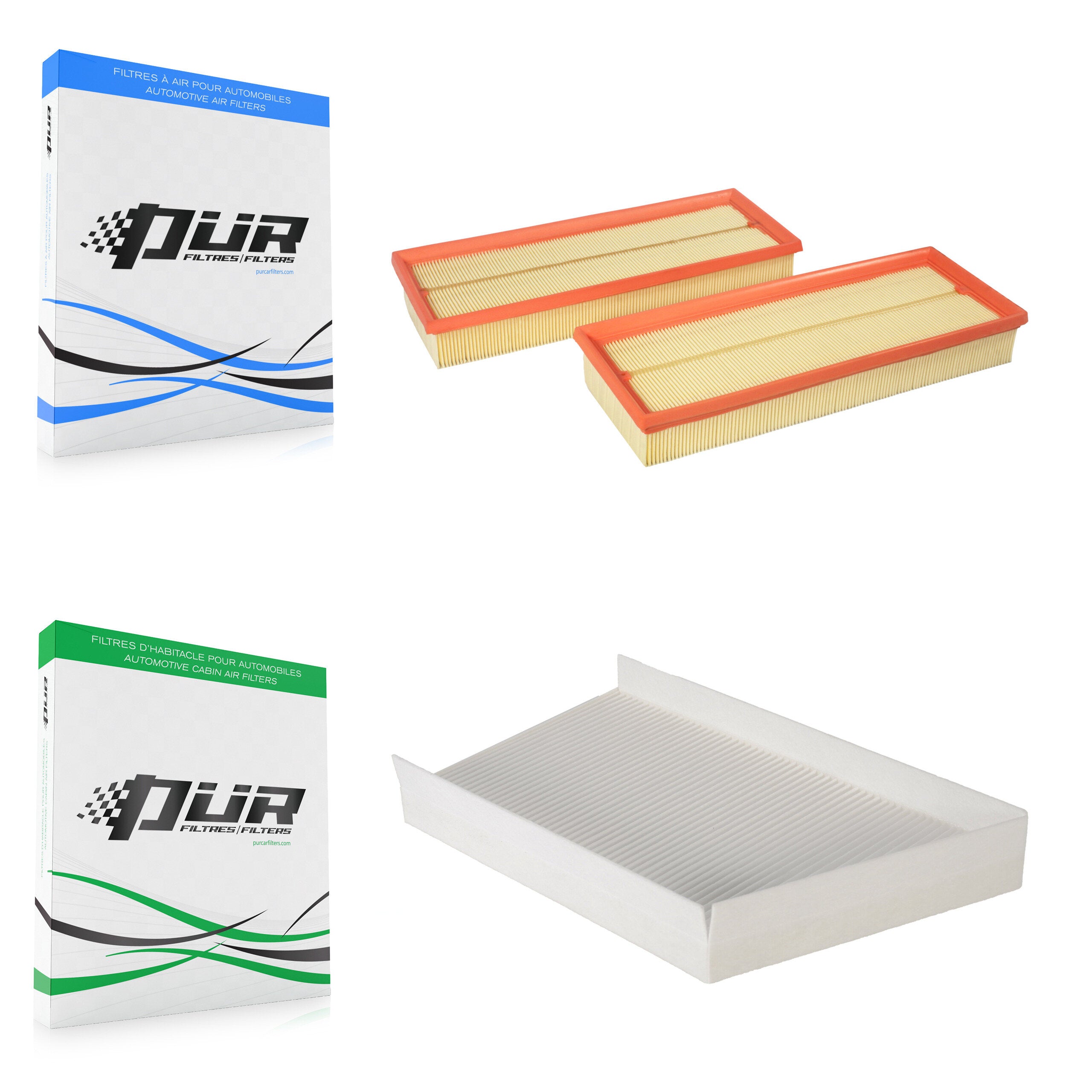 PUR KFL-100375 Air Filter for 2001-2009 Mercedes-Benz CLK550, Mercedes-Benz E300 and More