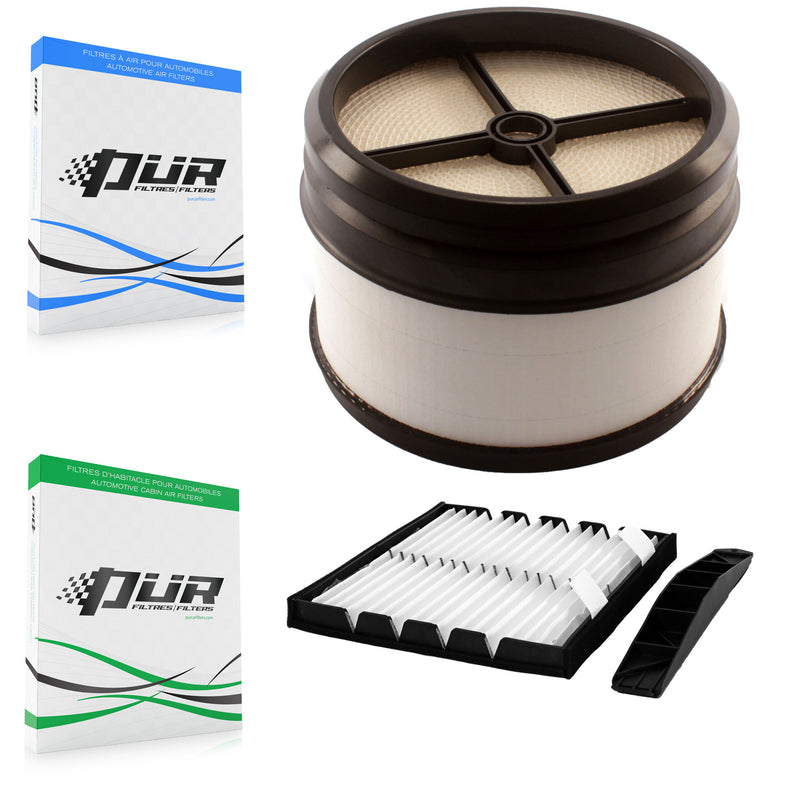 PUR KFL-100430 Air Filter for 2007-2010 Chevrolet Silverado 2500 HD, Chevrolet Silverado 3500 HD and More