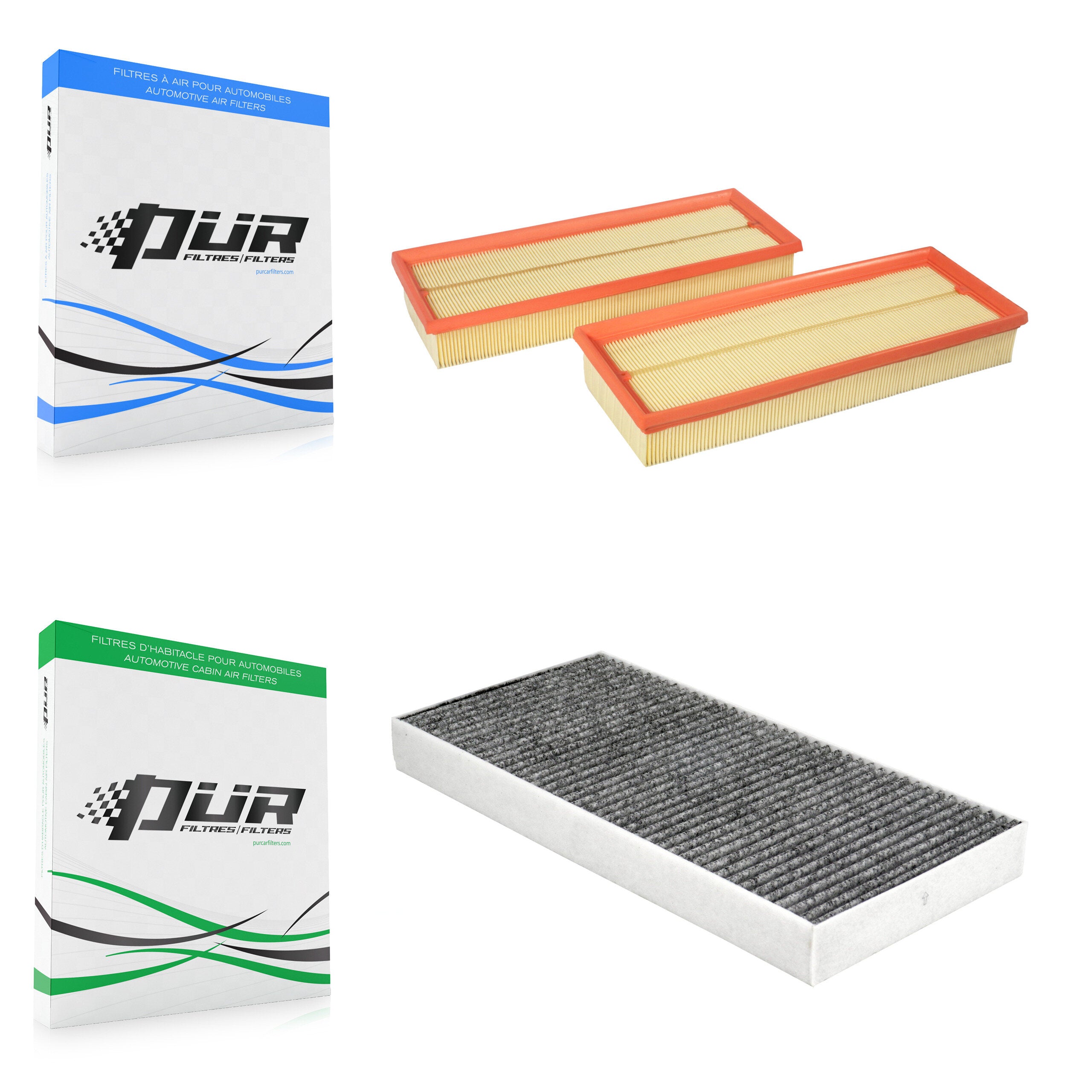 PUR KFL-103097 Air Filter for 2005-2012 Mercedes-Benz SLK300, Mercedes-Benz SLK280 and More