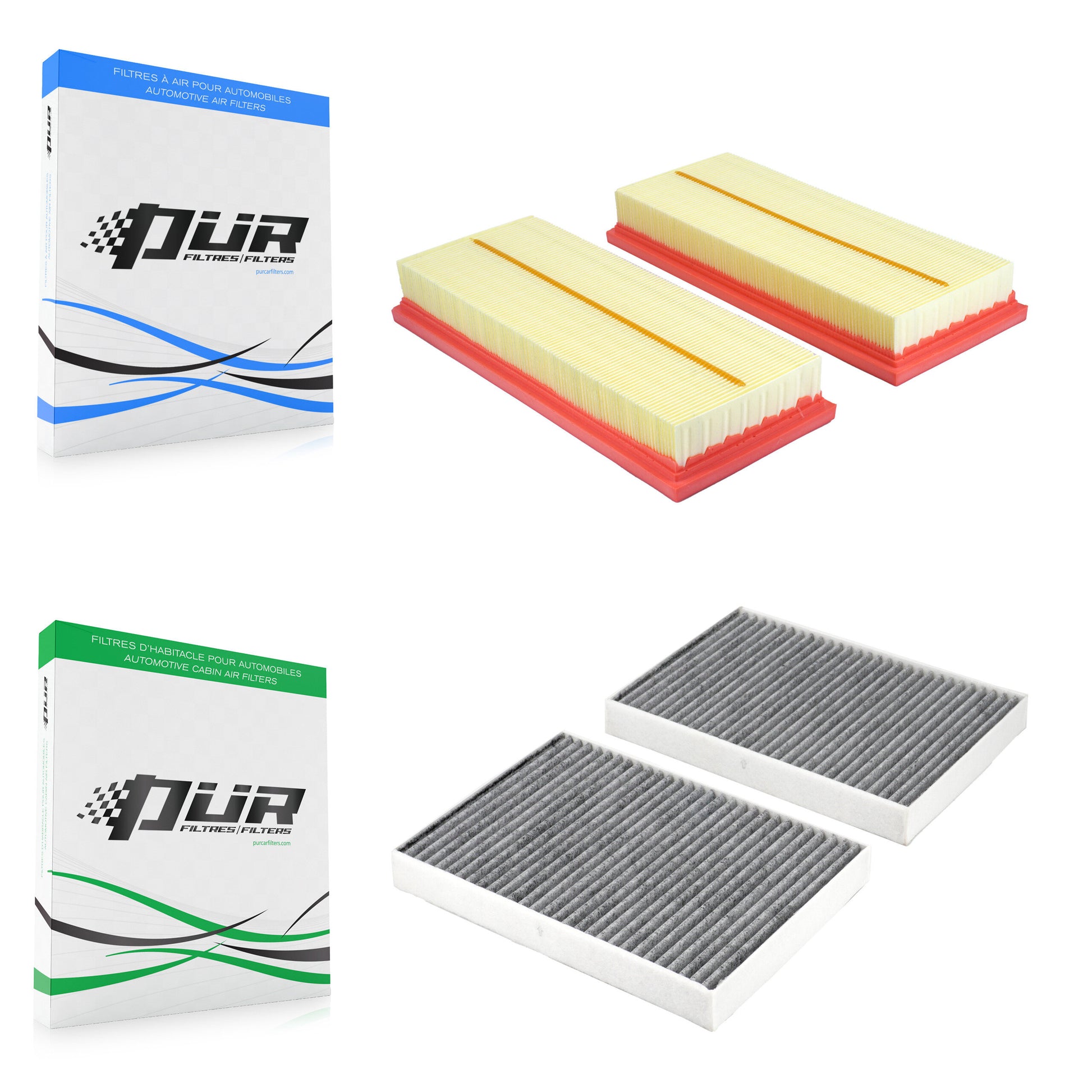 PUR KFL-103101 Air Filter for 2011-2014 Mercedes-Benz CL63 AMG, Mercedes-Benz S550 and More