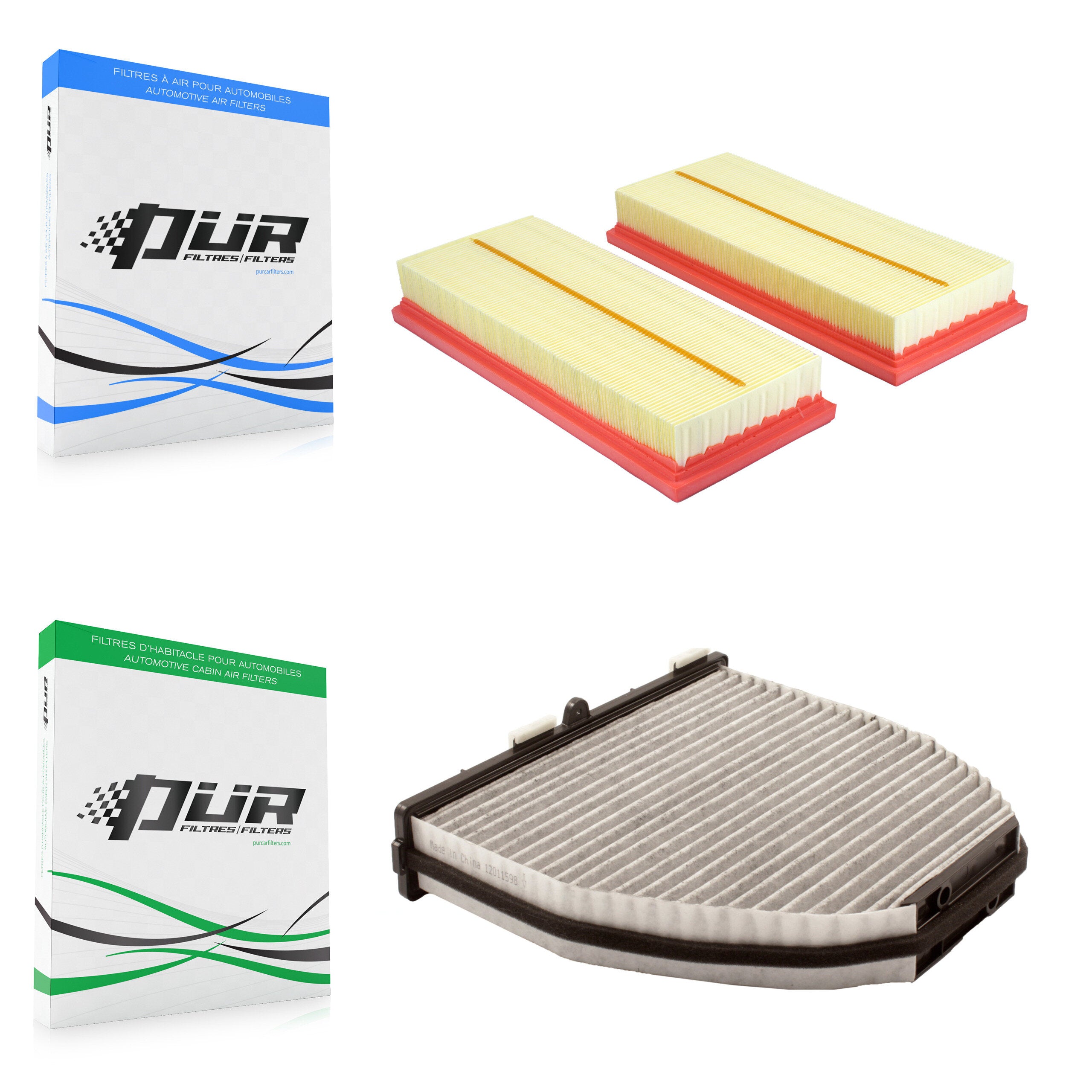 PUR KFL-103198 Air Filter for 2012-2020 Mercedes-Benz CLS63 AMG S, Mercedes-Benz E63 AMG S and More