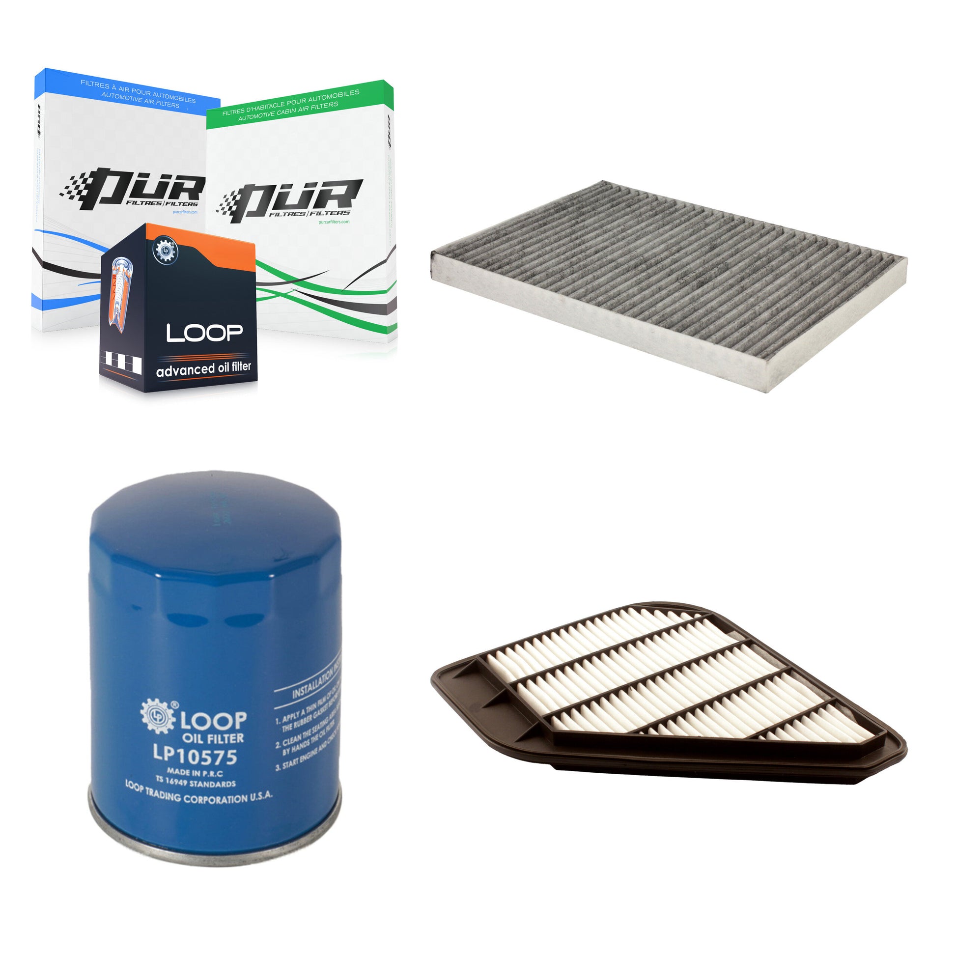 PUR KFM-100026 Cabin Air Filter for 2011-2017 GMC Acadia Limited, Chevrolet Traverse and More