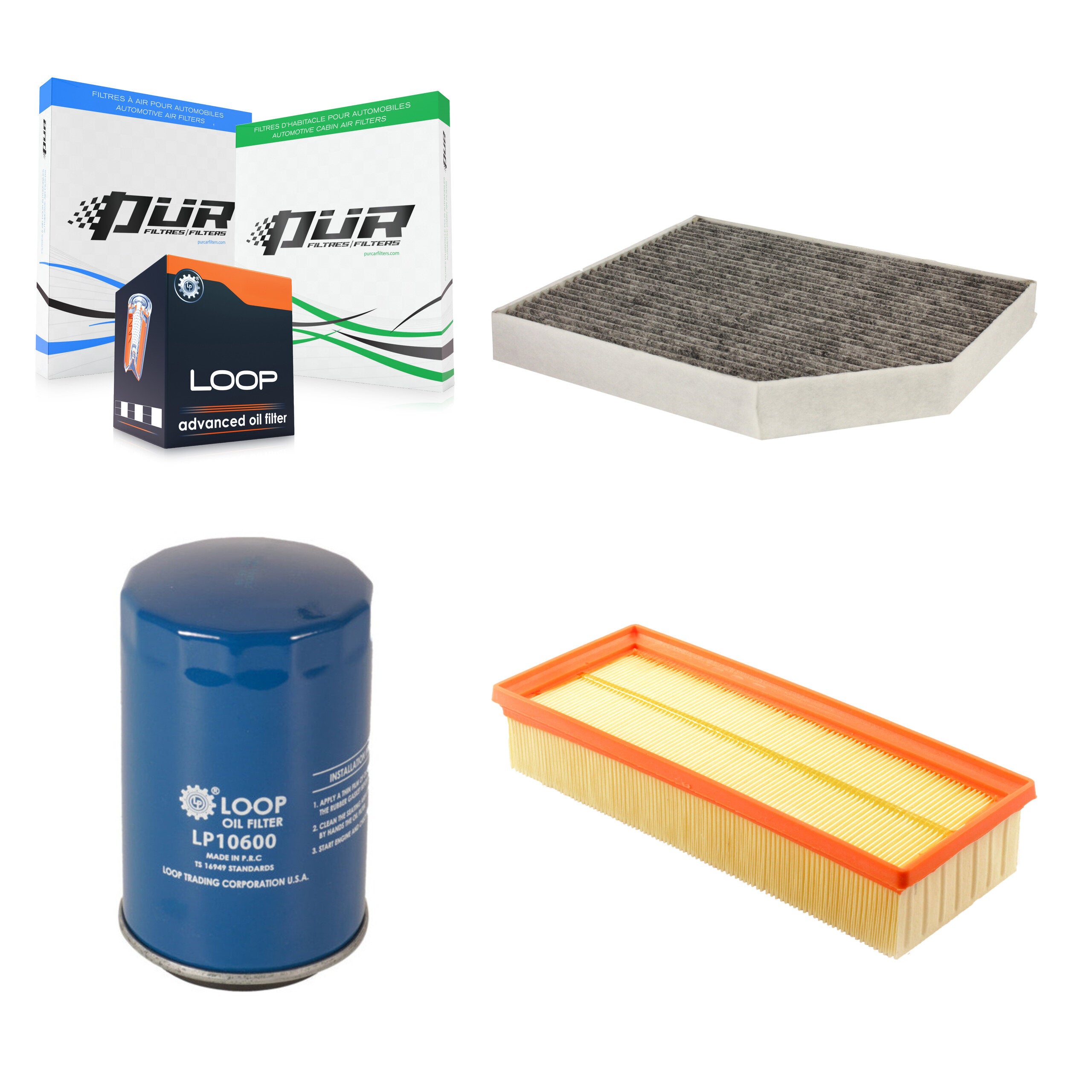 PUR KFM-100028 Cabin Air Filter for 2009-2017 Audi A4 Quattro, Audi A5 Quattro and More