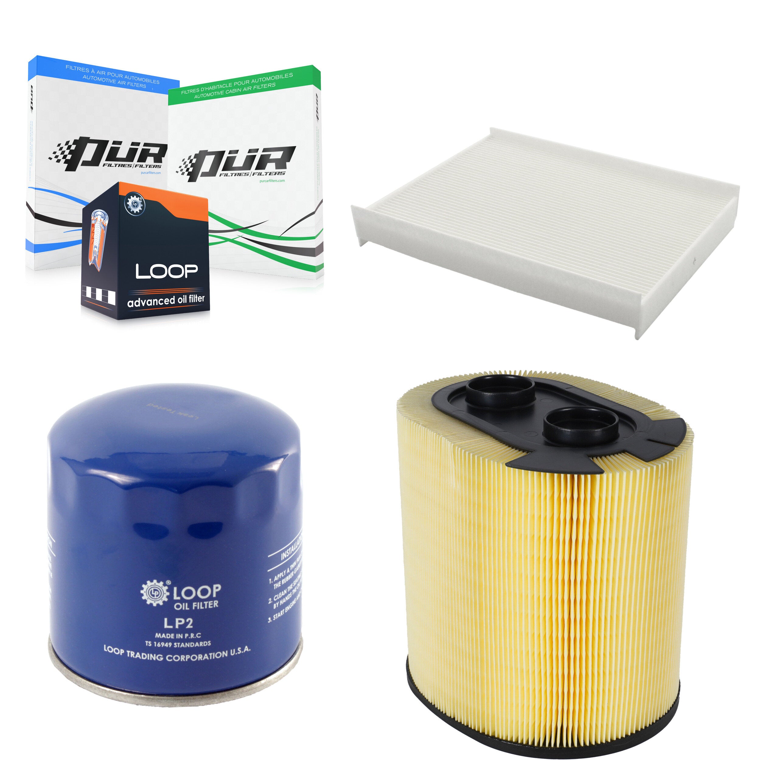 PUR KFM-100049 Cabin Air Filter for 2017-2019 Ford F-250 Super Duty, Ford F-350 Super Duty and More