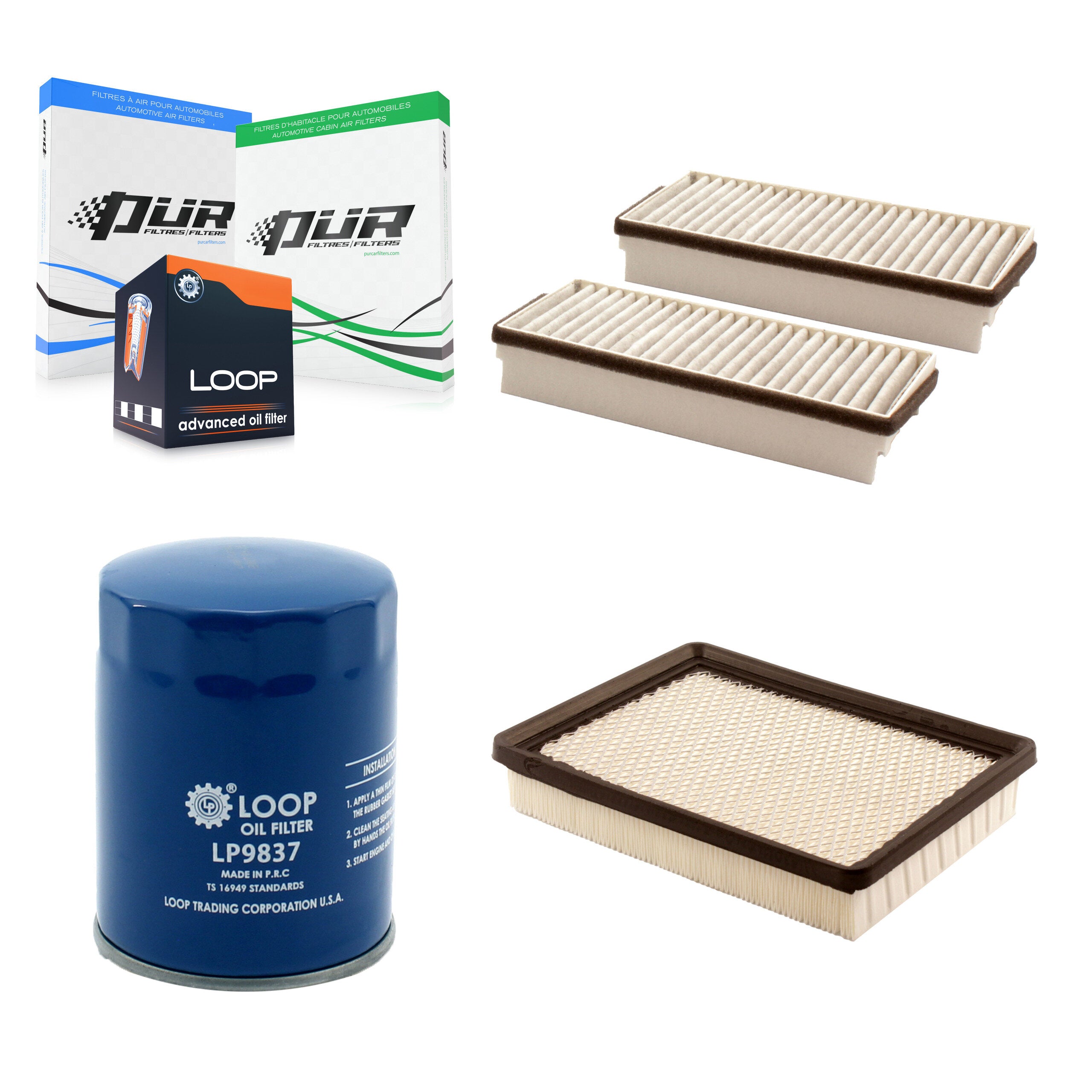 PUR KFM-100168 Cabin Air Filter for 2006-2009 Buick Terraza, Chevrolet Uplander and More