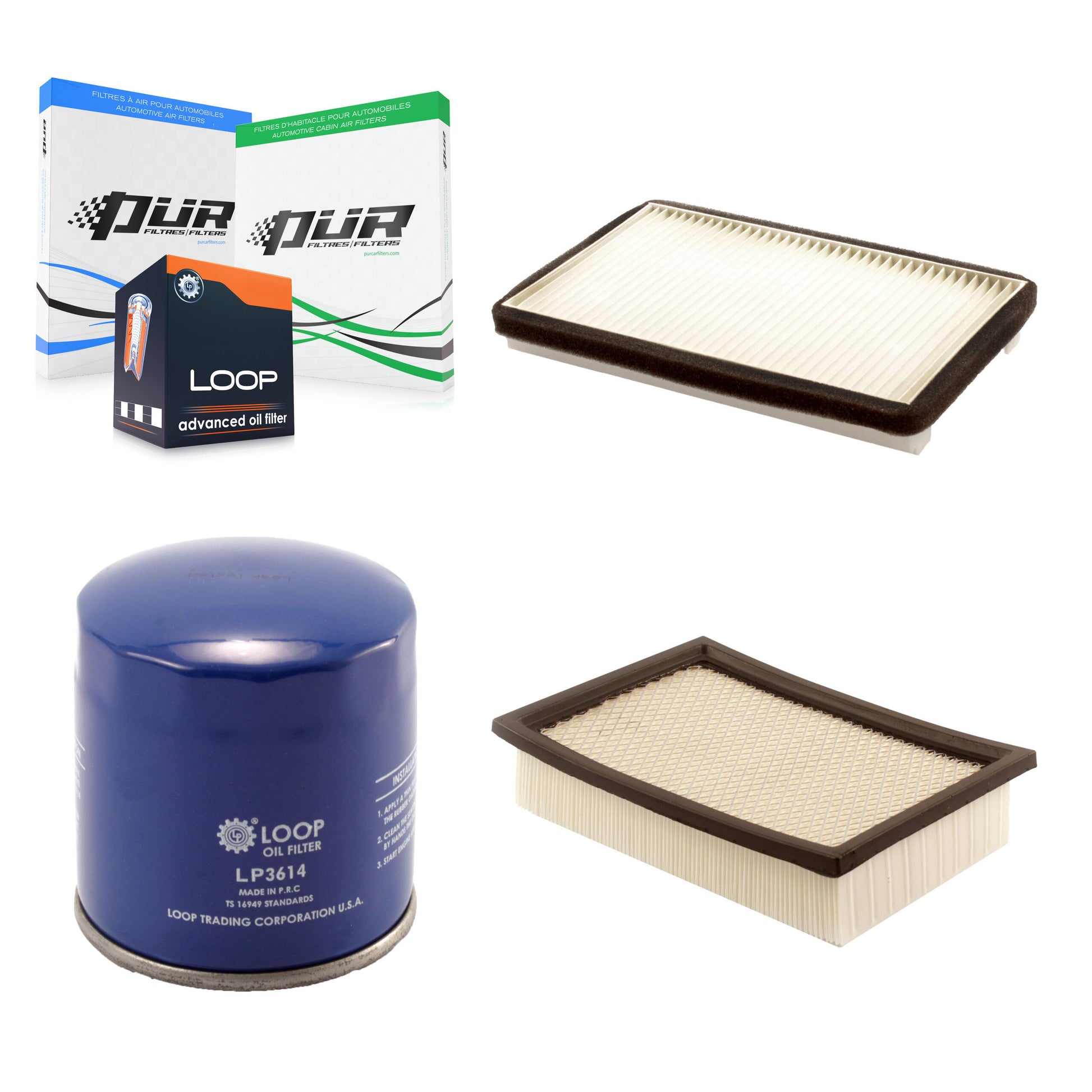 PUR KFM-100248 Cabin Air Filter for 2005-2008 Mazda Tribute, Mercury Mariner, Ford Escape