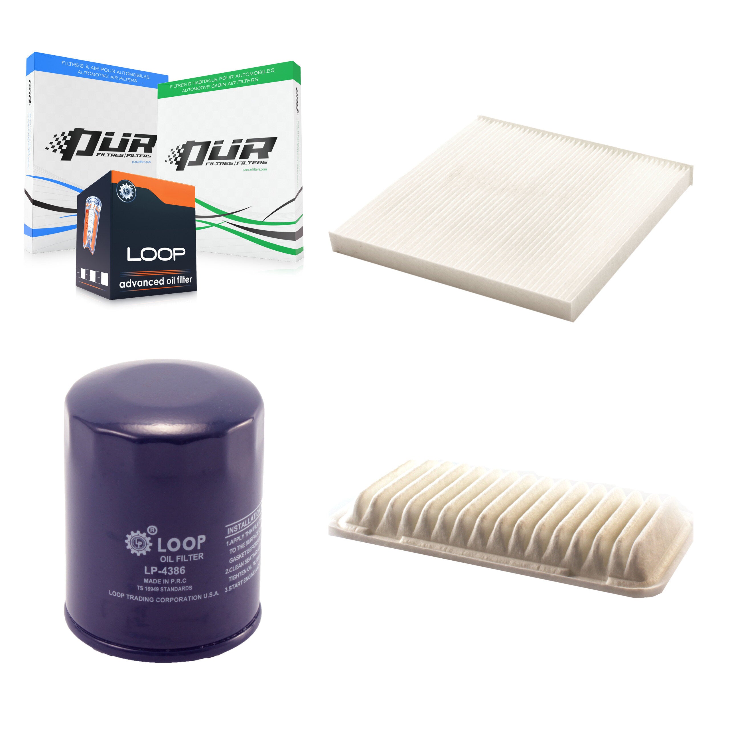 PUR KFM-100264 Cabin Air Filter for 2005-2006 Pontiac Vibe