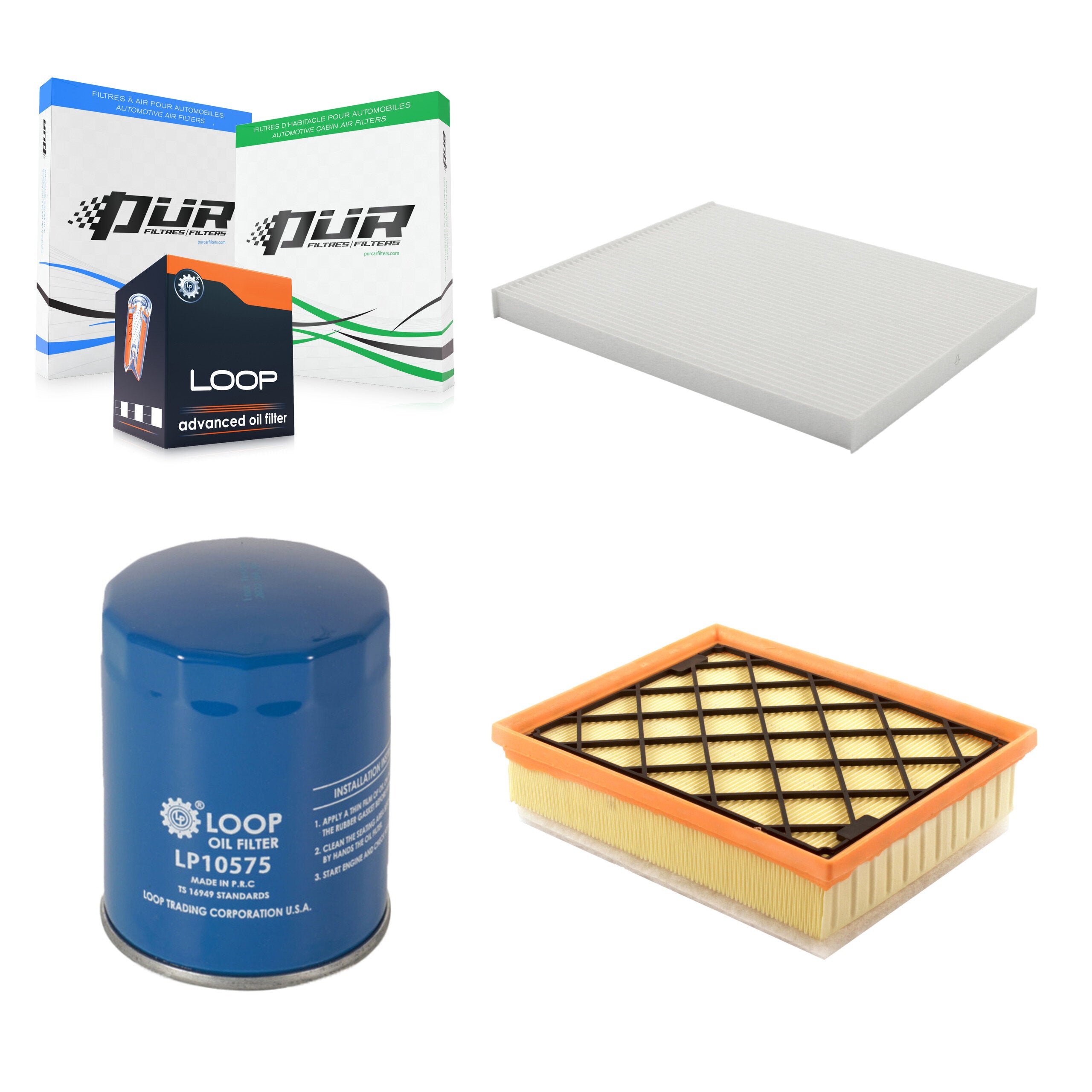 PUR KFM-100269 Cabin Air Filter for 2014-2020 Ford Edge, Lincoln Continental, Lincoln MKZ