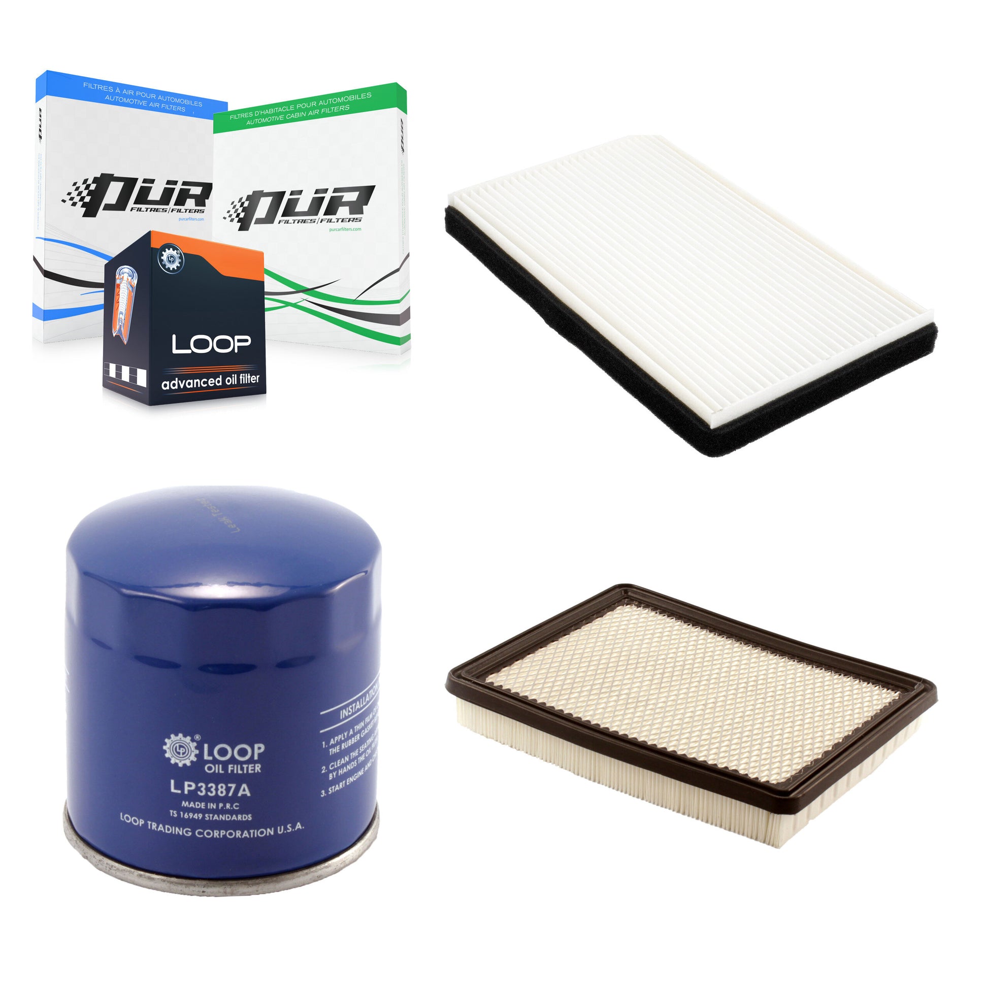 PUR KFM-100314 Cabin Air Filter for 1999-2009 Buick Allure, Buick LaCrosse and More