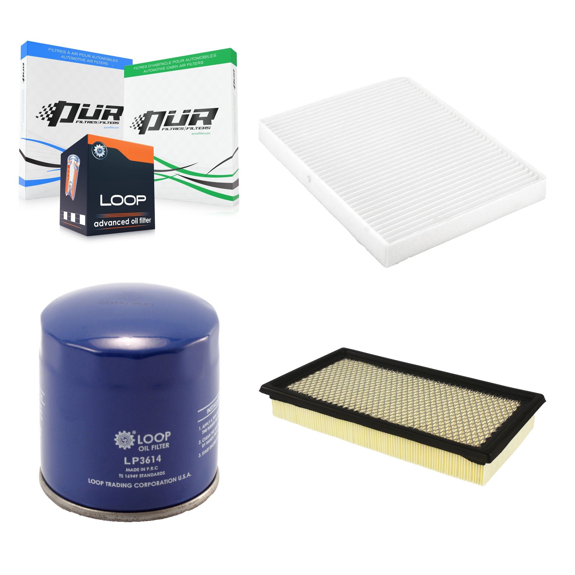 PUR KFM-100371 Cabin Air Filter for 2012-2020 Ford Police Responder Hybrid, Ford Explorer and More