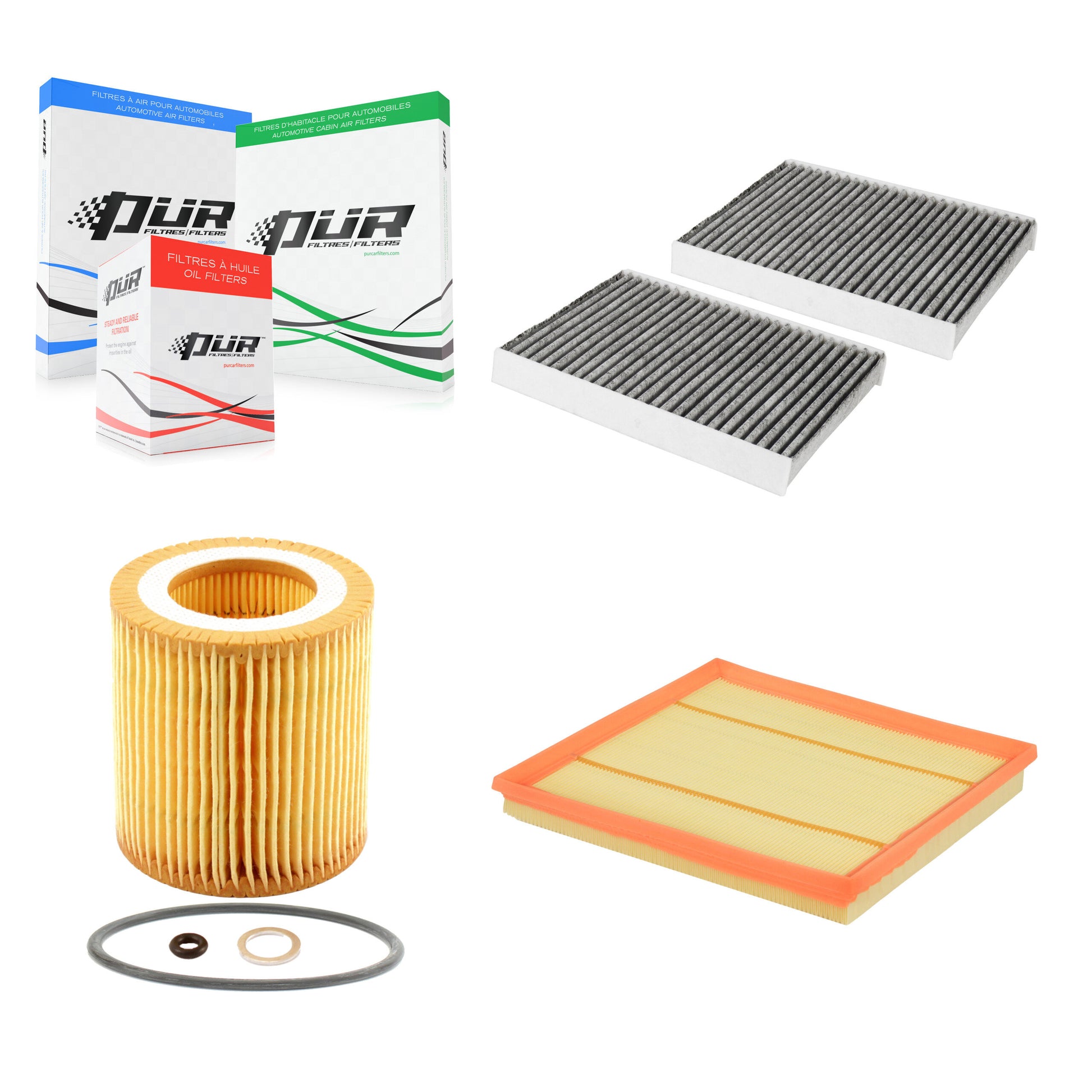 PUR KFM-100381 Cabin Air Filter for 2011-2019 BMW 640i, BMW 535i and More