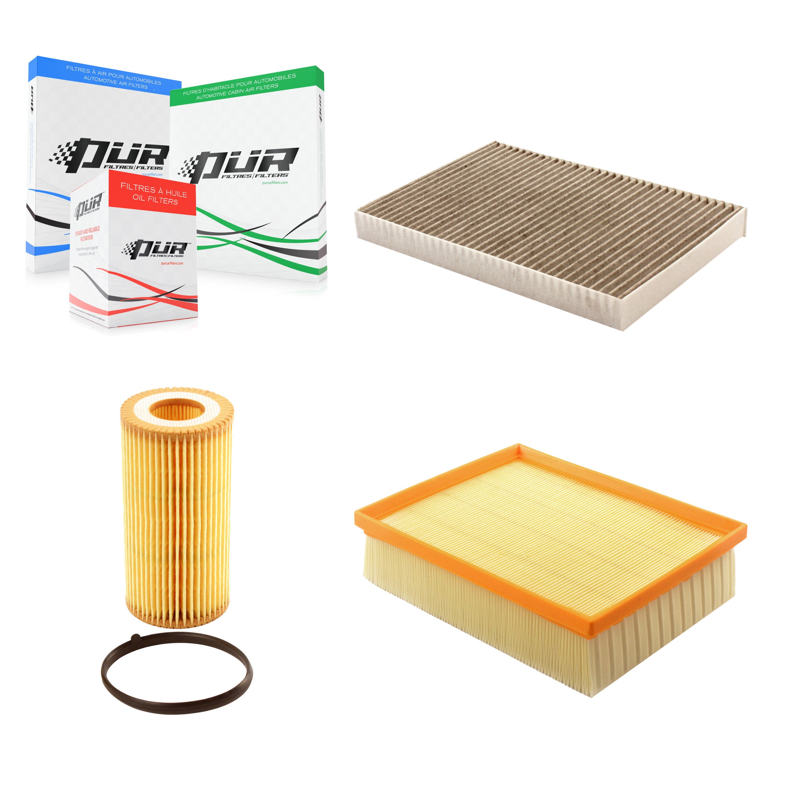 PUR KFM-100407 Cabin Air Filter for 2005-2009 Audi A4, Audi A4 Quattro
